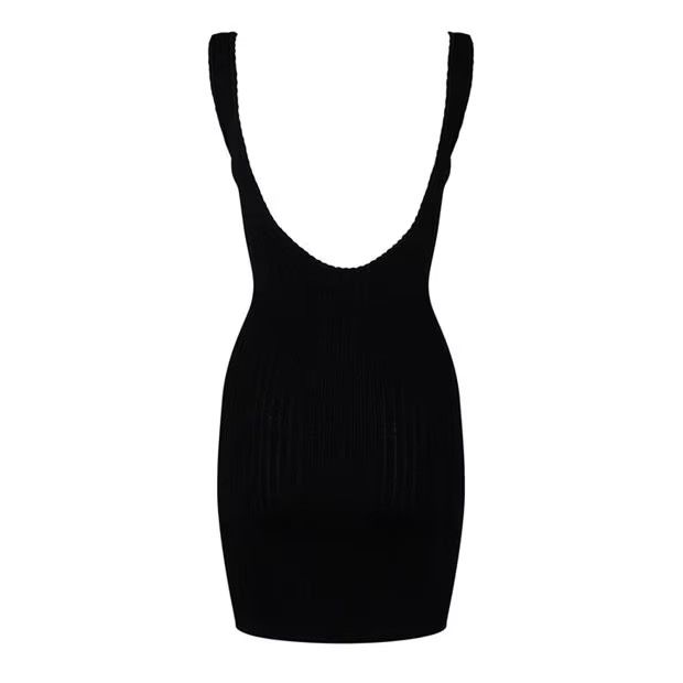 Jacquemus o1g2r1mq1024 Mini Dress in Black Size M / US 6-8 / IT 42-44 - 2 Thumbnail