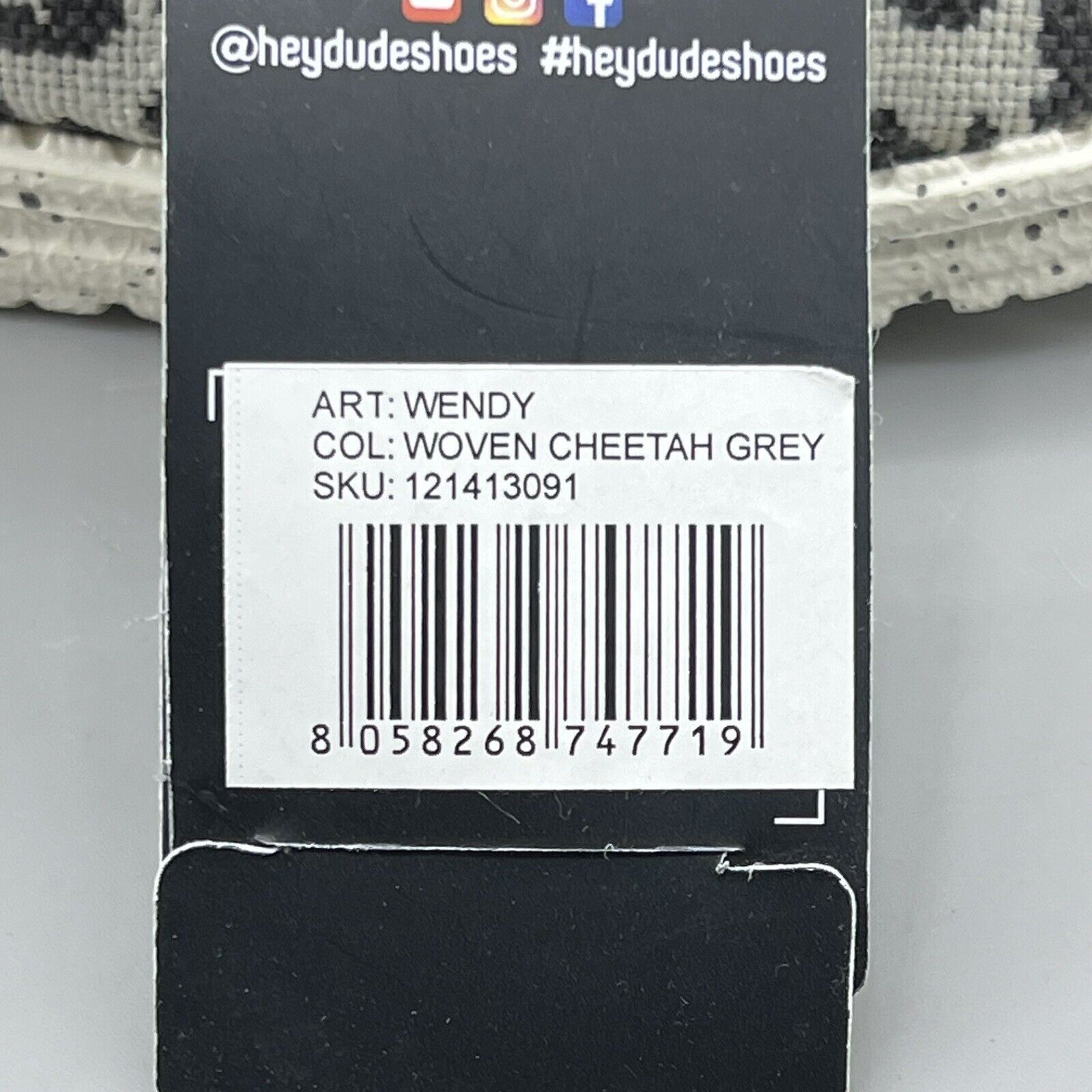 Other Hey Dude Wendy Woven Cheetah Women Size 9 Gray Slip On Size US 9 / IT 39 - 9 Thumbnail