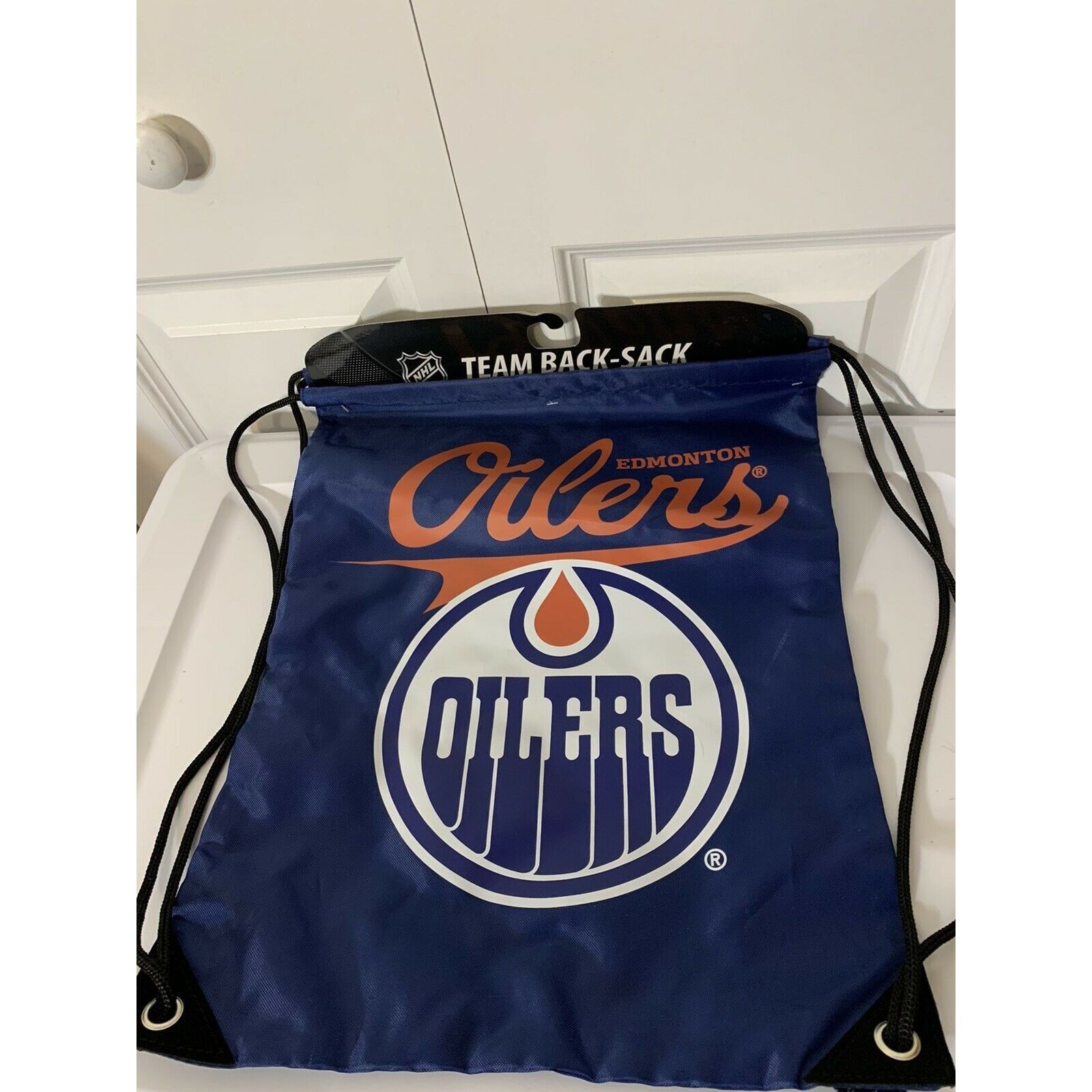 Other New Edmonton Oilers Officially Licensed NHL TEAM Back Sack T Size ONE SIZE - 4 Thumbnail