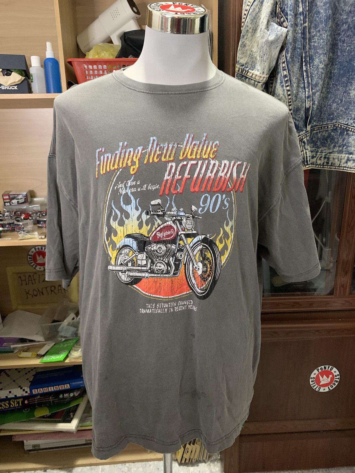 Japanese Brand Back number Refurbish Tee Size US L / EU 52-54 / 3 - 1 Thumbnail