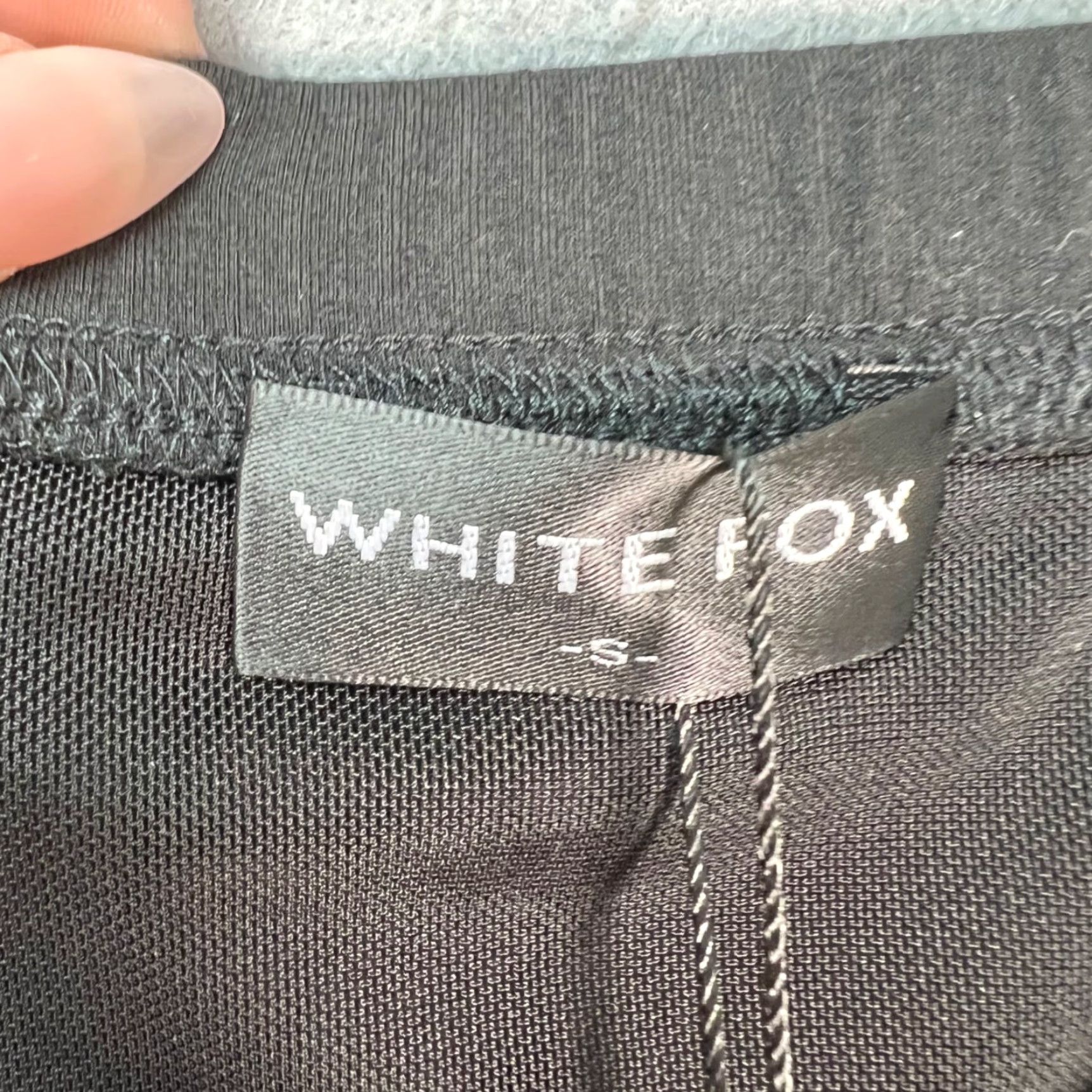 Vintage White Fox Skirt Womens Small Black Modal Mini Lettuce Hem Size 28" / US 6 / IT 42 - 3 Thumbnail