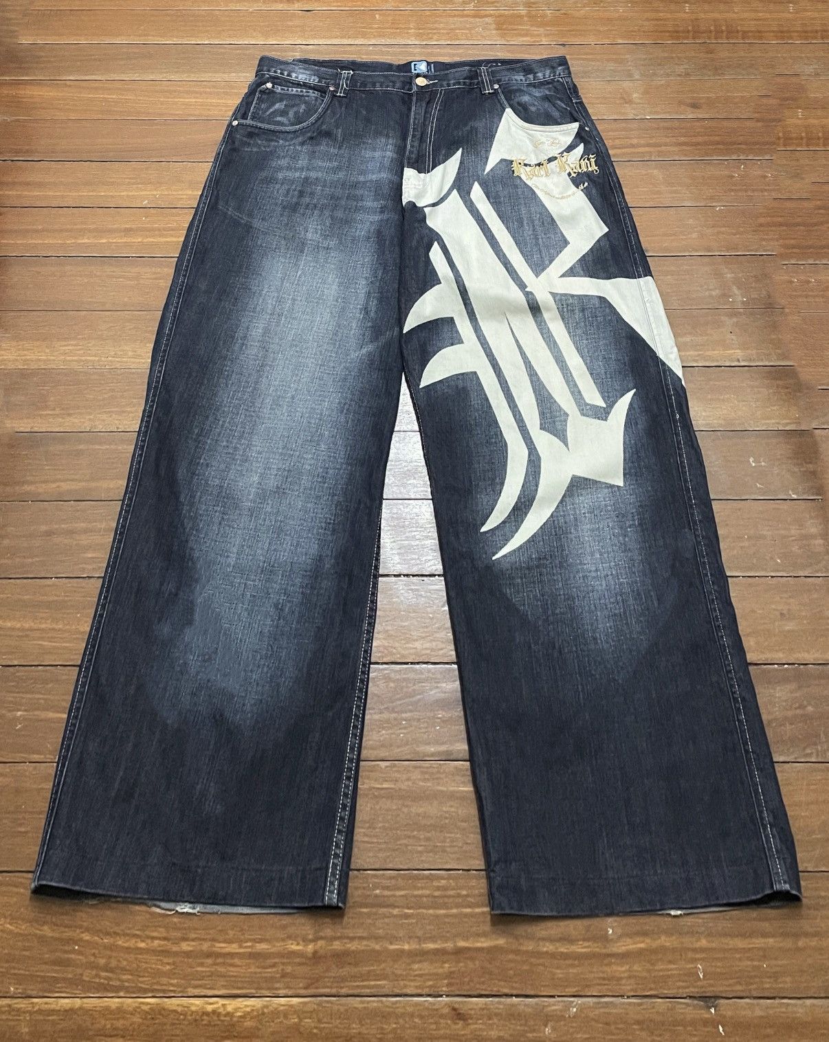 Karl Kani Rare Design Vintage Brand Karl Kani Rapper Baggy Jeans 1990s Size US 40 / EU 56 - 1 Thumbnail