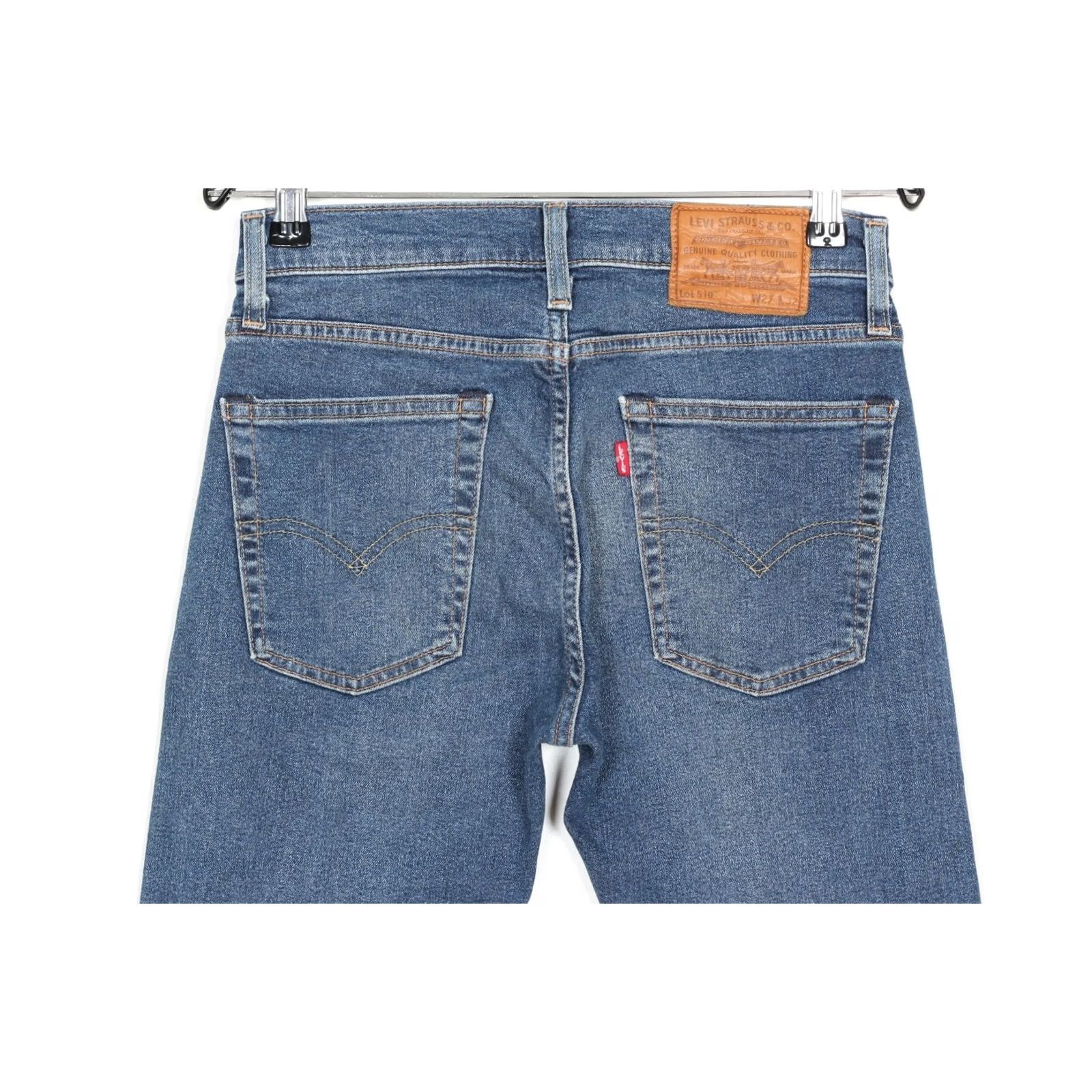 Levi's LEVIS 510 PREMIUM BIG E Stretch Skinny Fit Jeans Men 27x32 W27 L32 DZ2261 blue denim retro modern Mens Jeans Size US 27 - 4 Thumbnail