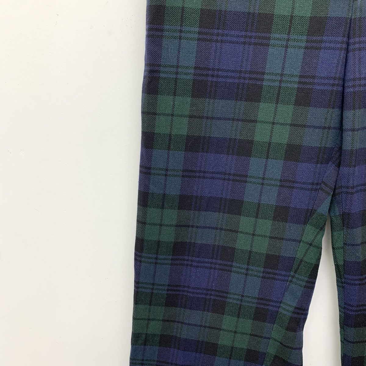 Valentino Valentino Color-block Plaid Cotton Casual Pants K26WX Size US 32 / EU 48 - 4 Thumbnail