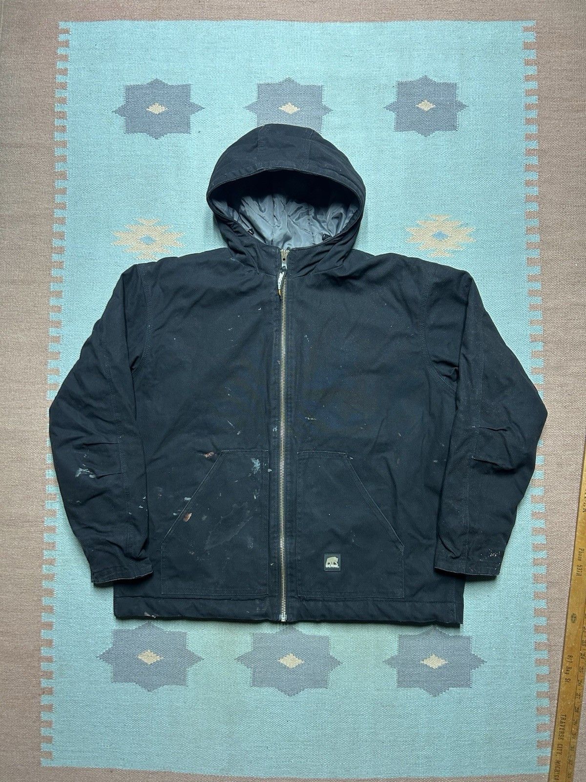 Vintage Vtg Berne hooded work jacket canvas carhartt distressed XXL Size US XXL / EU 58 / 5 - 1 Thumbnail