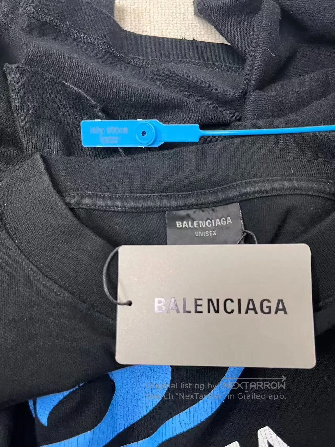 Balenciaga Balenciaga Blue Label Logo Crewneck T-Shirt. Size US M / EU 48-50 / 2 - 4 Thumbnail
