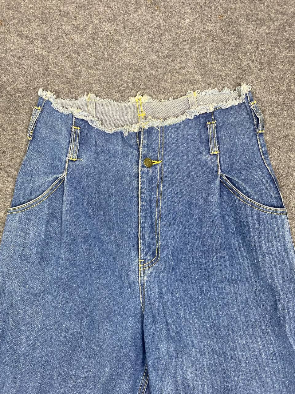 Japanese Brand vintage japanese brands wide leg high waist denim Size US 33 - 6 Thumbnail