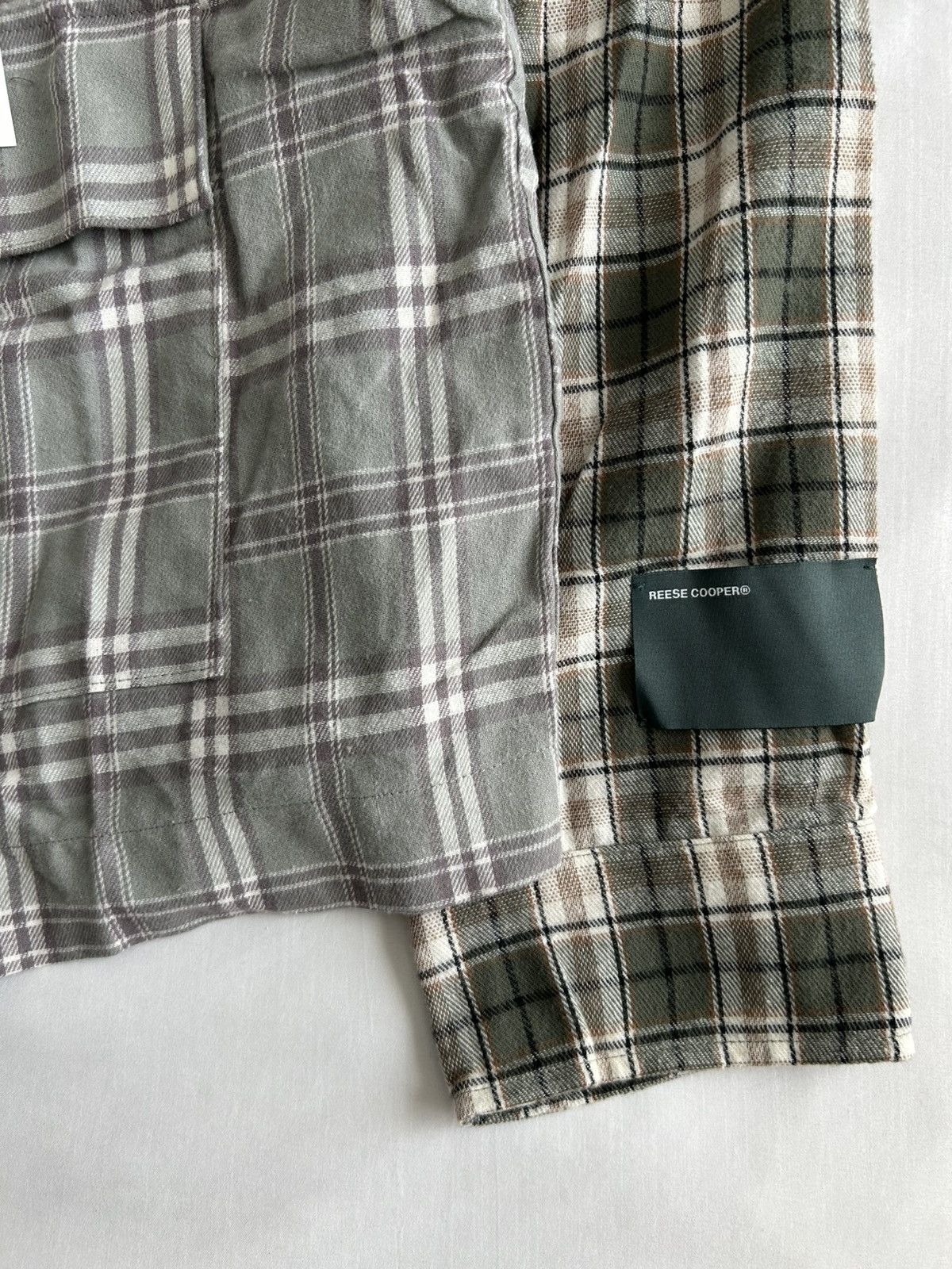 Reese Cooper Reese Cooper Cropped Split Flannel Shirt USA Size US XXL / EU 58 / 5 - 3 Thumbnail