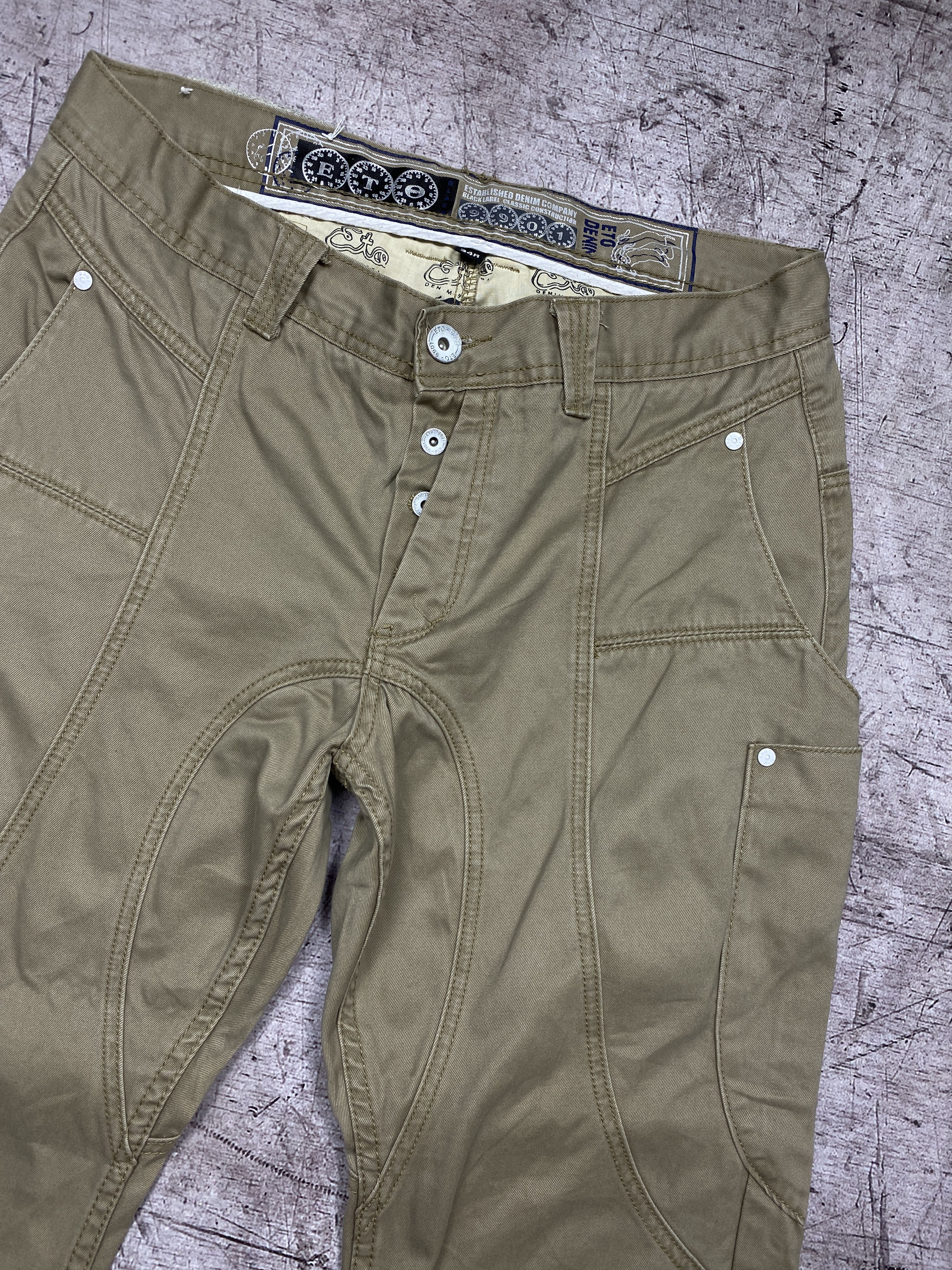 20471120 ETO Denim Vintage Mens Pants Jeans Size US 34 / EU 50 - 2 Thumbnail