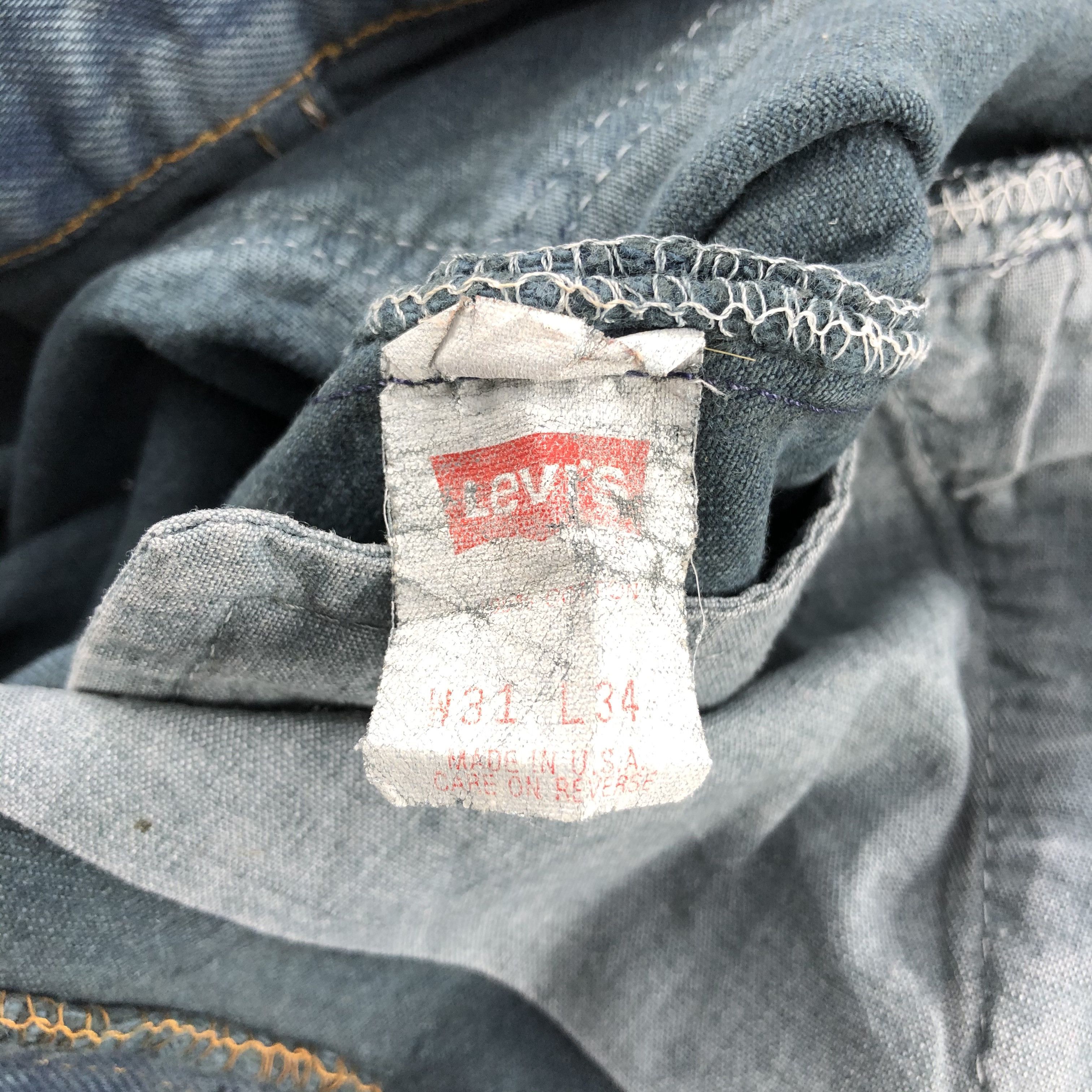 Levi's Vintage Levis 501 Jeans Faded Blue Distressed Denim KJ623 Size US 30 / EU 46 - 10 Thumbnail