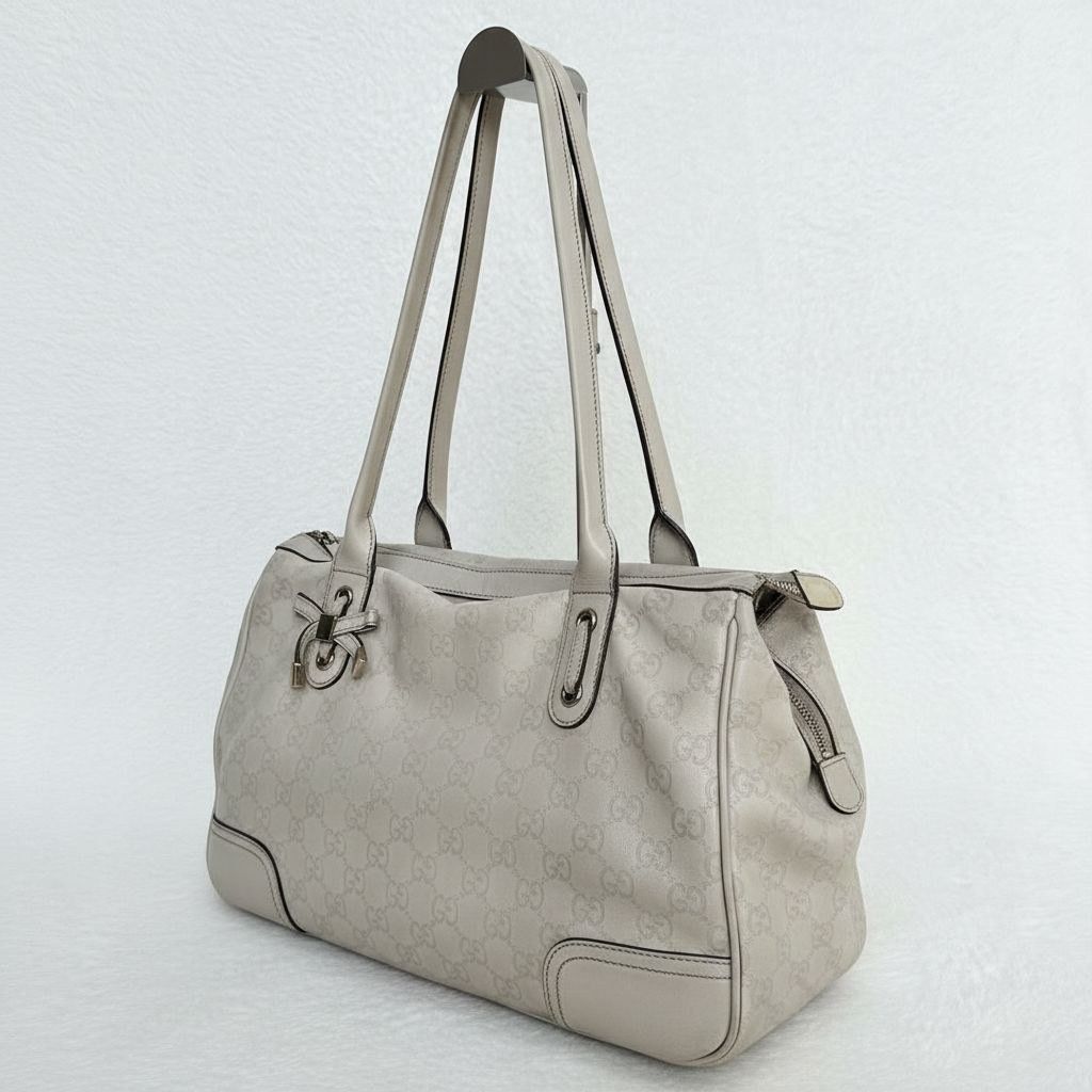 Gucci GUCCI - Princy Guccissima Leather Tote Bag Beige Preloved Size ONE SIZE - 1 Thumbnail