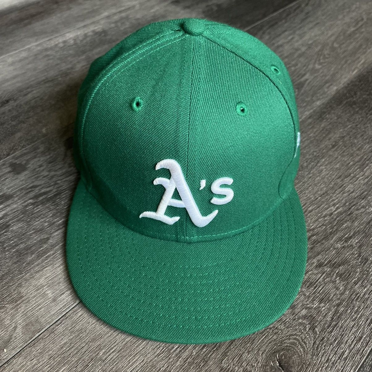 MLB Vintage Oakland Athletics Alternate Green Fitted Hat 7 1/2 Size ONE SIZE - 1 Thumbnail
