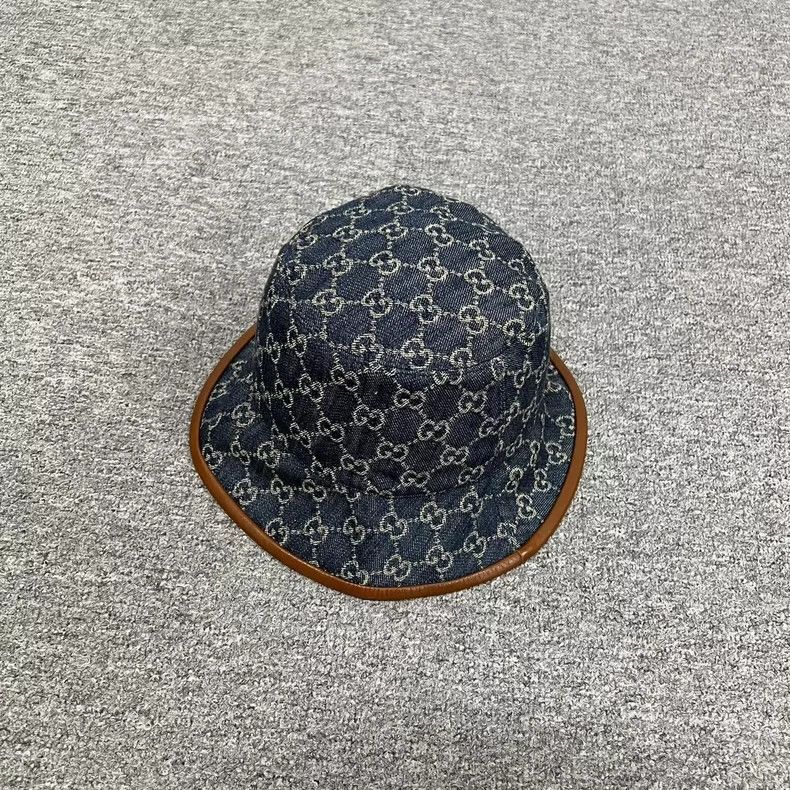 Gucci Gucci Full-print double G leather fisherman's hat 2502-Next Size ONE SIZE - 1 Thumbnail