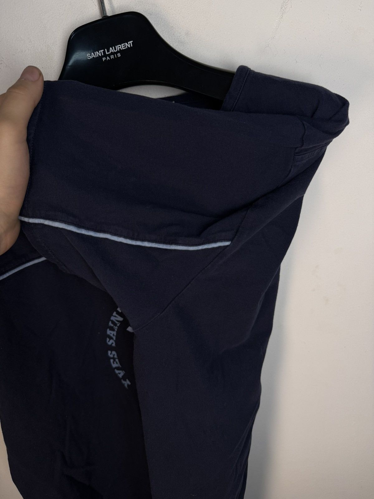 Yves Saint Laurent Navy YSL T-shirt Big Logo Vintage Yves Saint Laurent Shirt Size US L / EU 52-54 / 3 - 8 Thumbnail