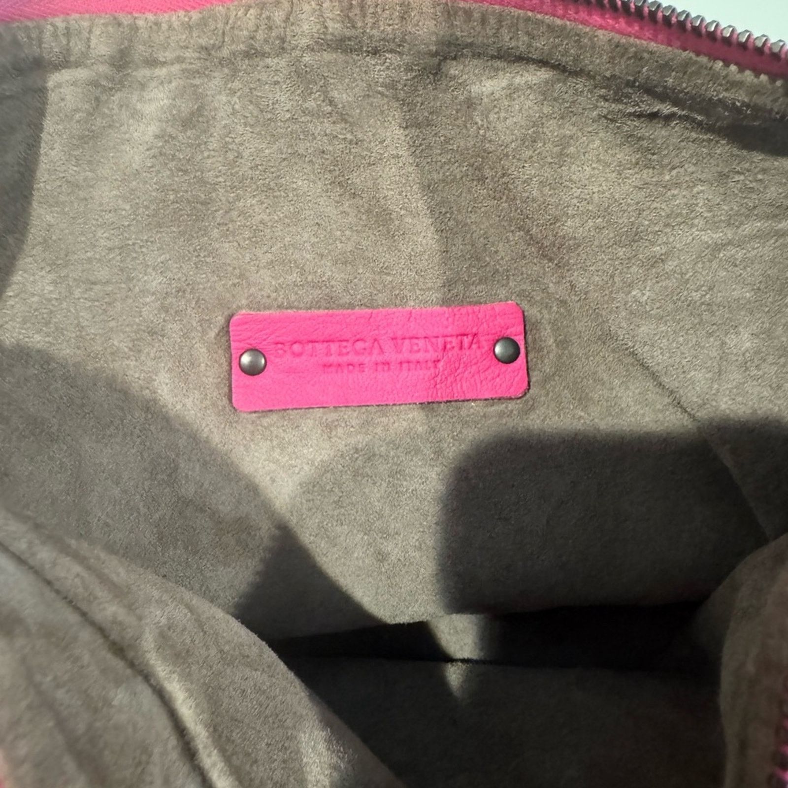 Bottega Veneta BOTTEGA VENETA Intrecciato Leather Shoulder Bag - Pink Rare Size ONE SIZE - 7 Thumbnail