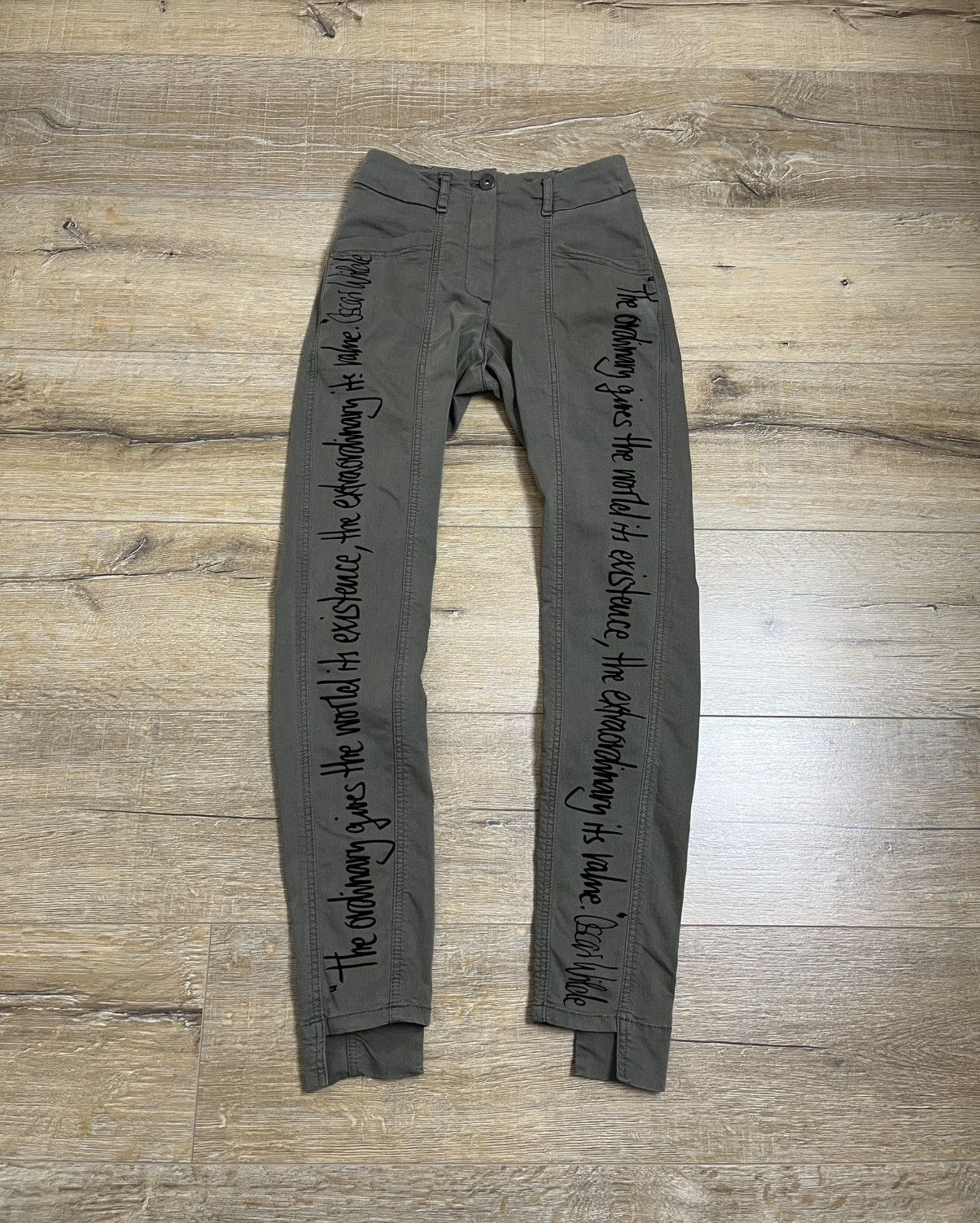 Annette Gortz Anette Görtz Painted Olive Trousers Size 24" / US 00 / IT 34 - 1 Thumbnail
