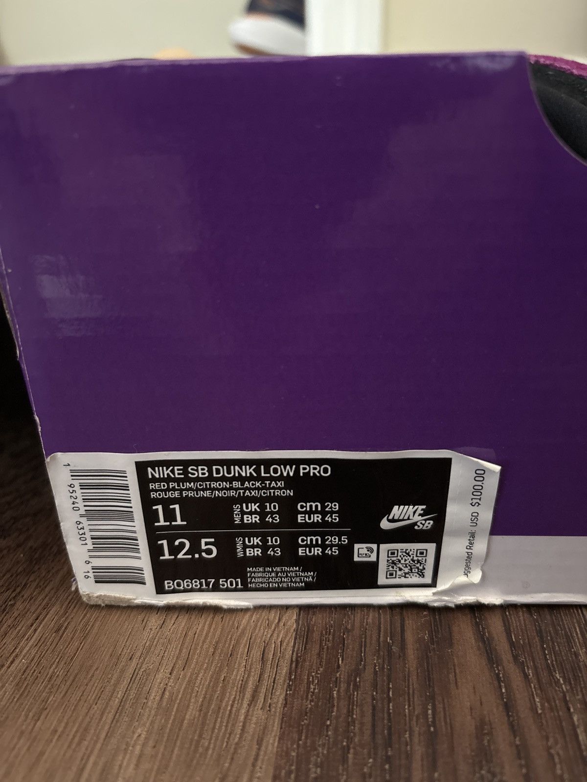 Nike Nike SB dunk low ACG TERRA RED PLUM Size US 11 / EU 44 - 4 Thumbnail