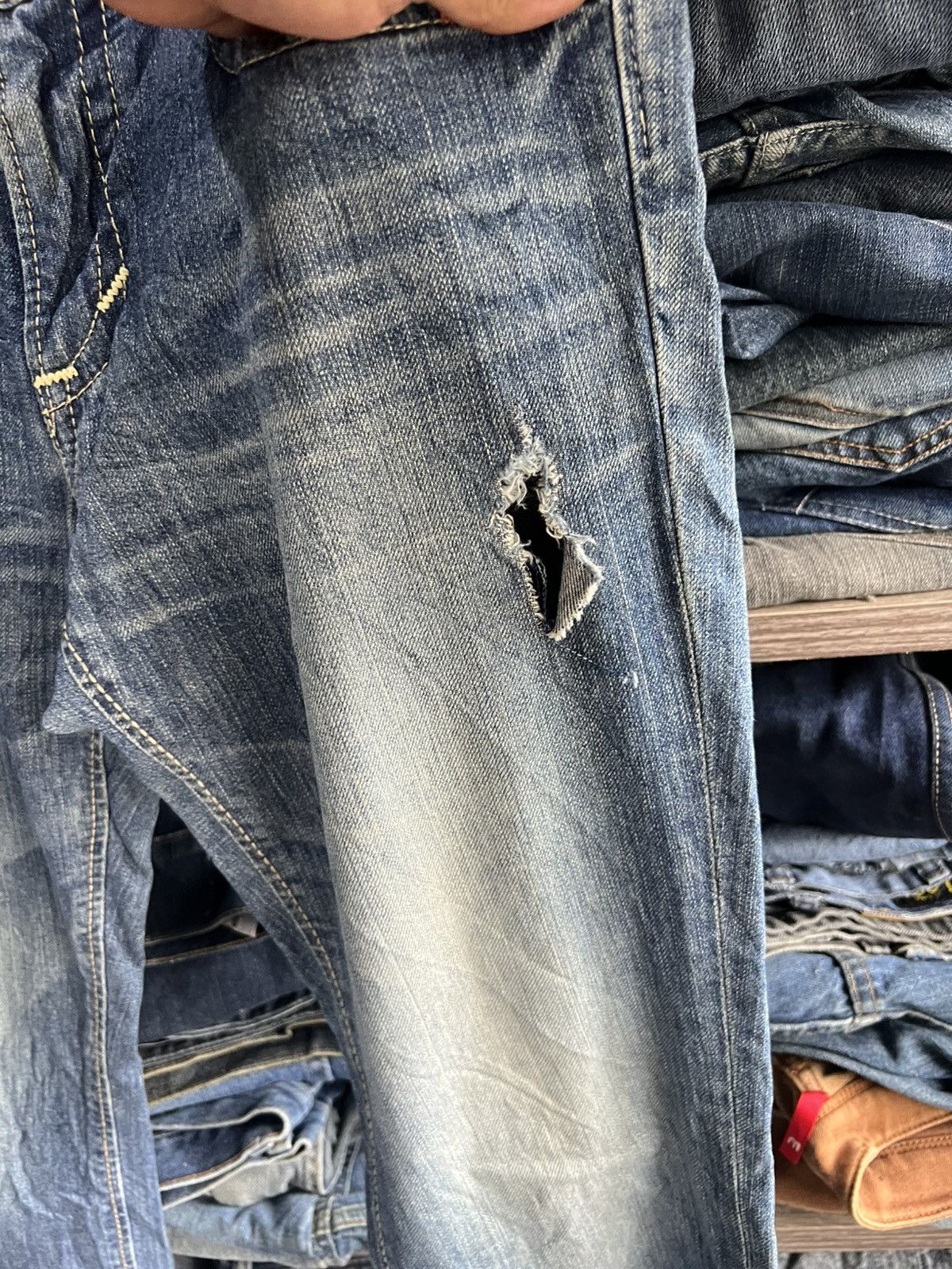 Edwin 🔥Edwin Exclusive Vintage Distressed Denim Size US 34 / EU 50 - 7 Thumbnail