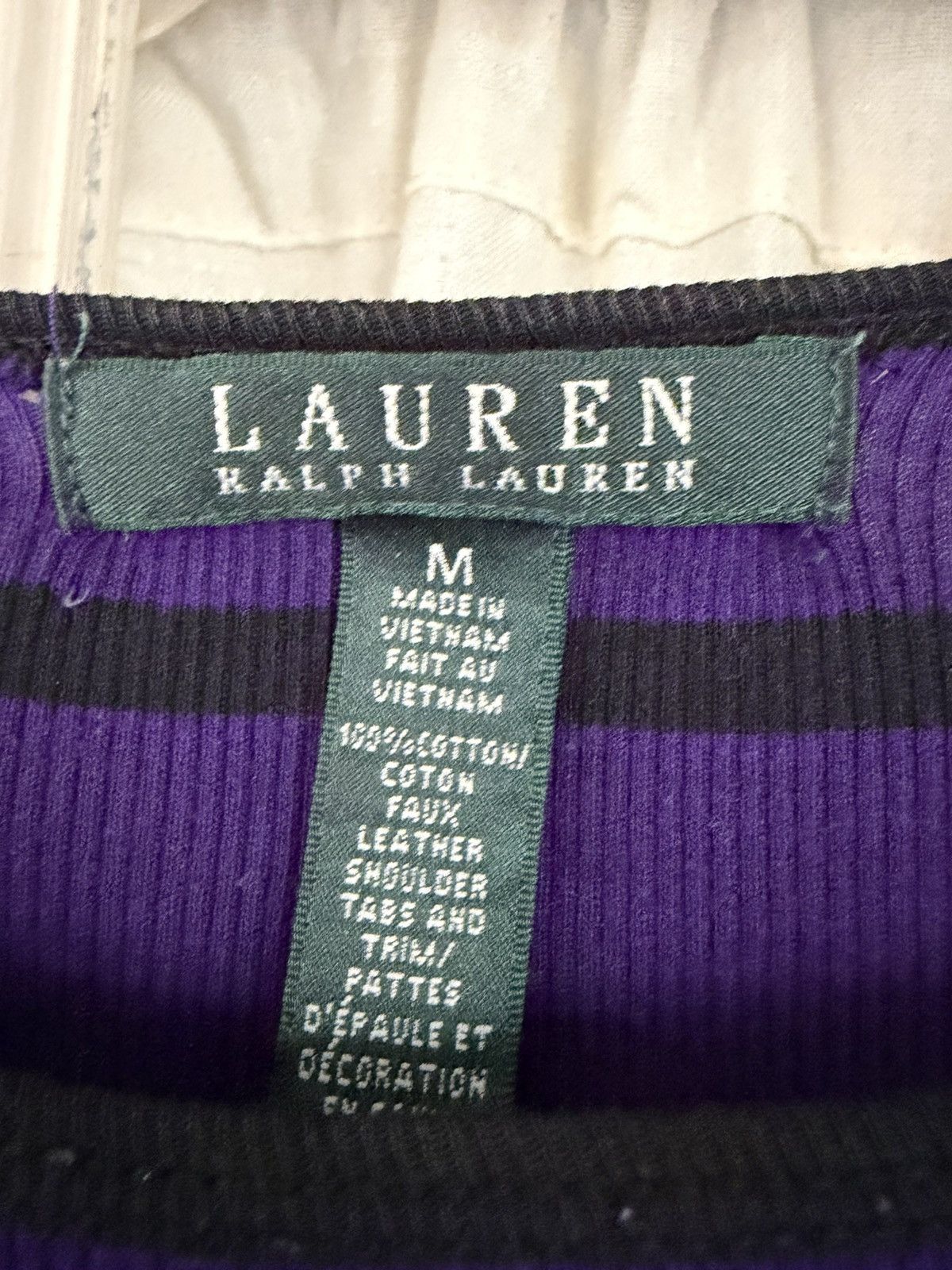Lauren Ralph Lauren Striped punk shirt with collar bone zippers Size US M / EU 48-50 / 2 - 3 Thumbnail