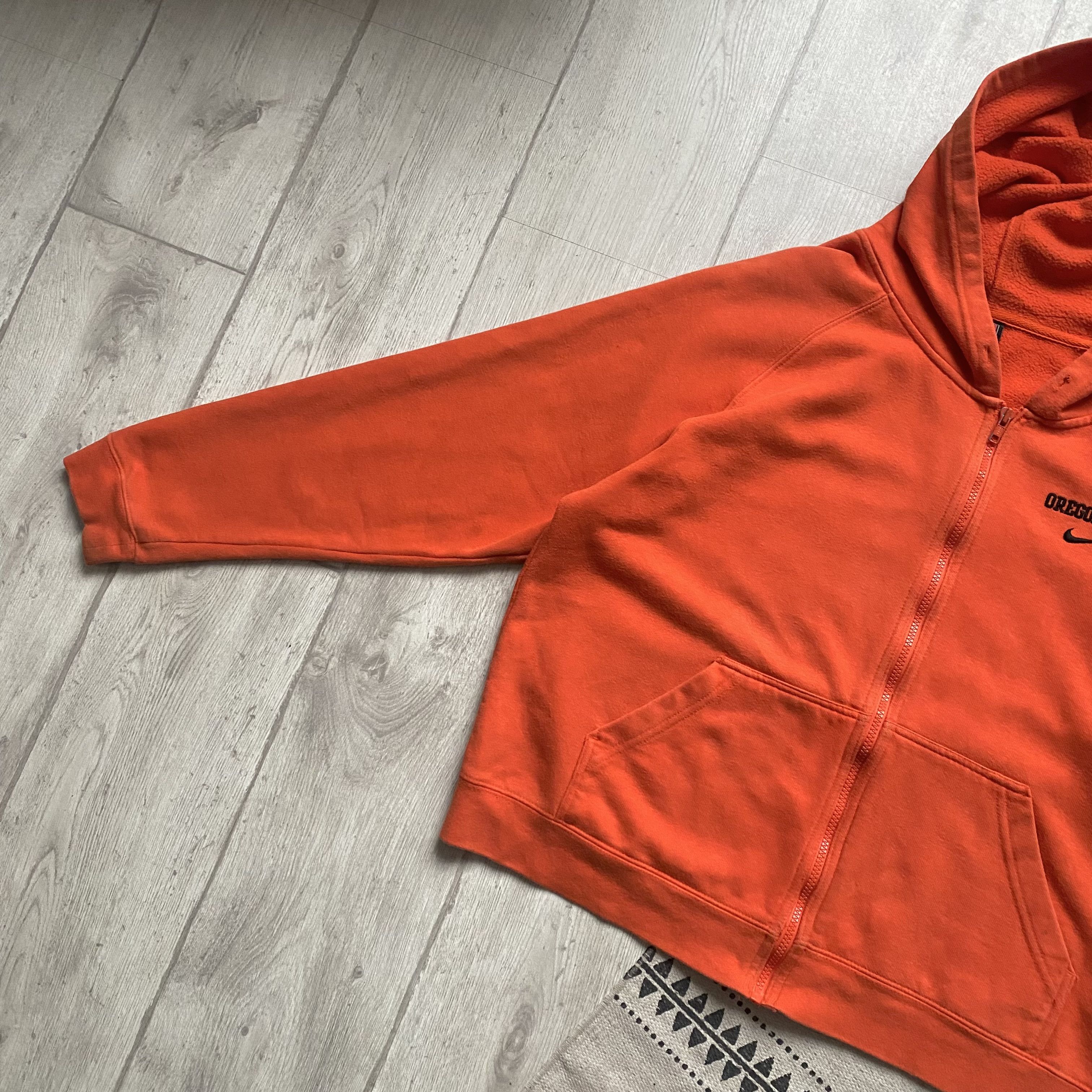 Nike 🍊 Vintage 80/90s Oregon Nike Boxy hoodie Zip up Y2K Size US M / EU 48-50 / 2 - 5 Thumbnail