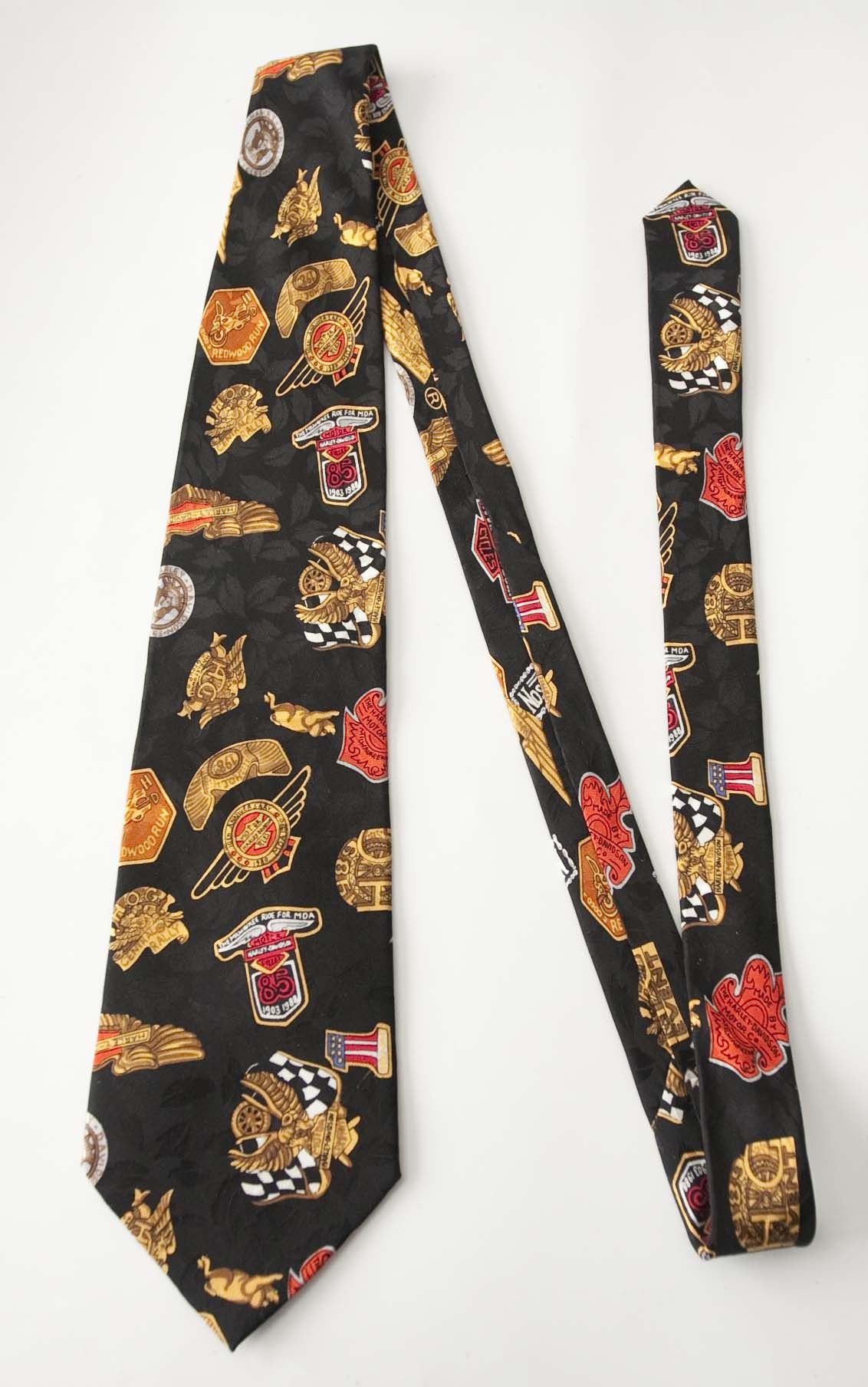 Nicole Miller Harley Davidson Tie Nicole Miller Silk Size ONE SIZE - 4 Thumbnail