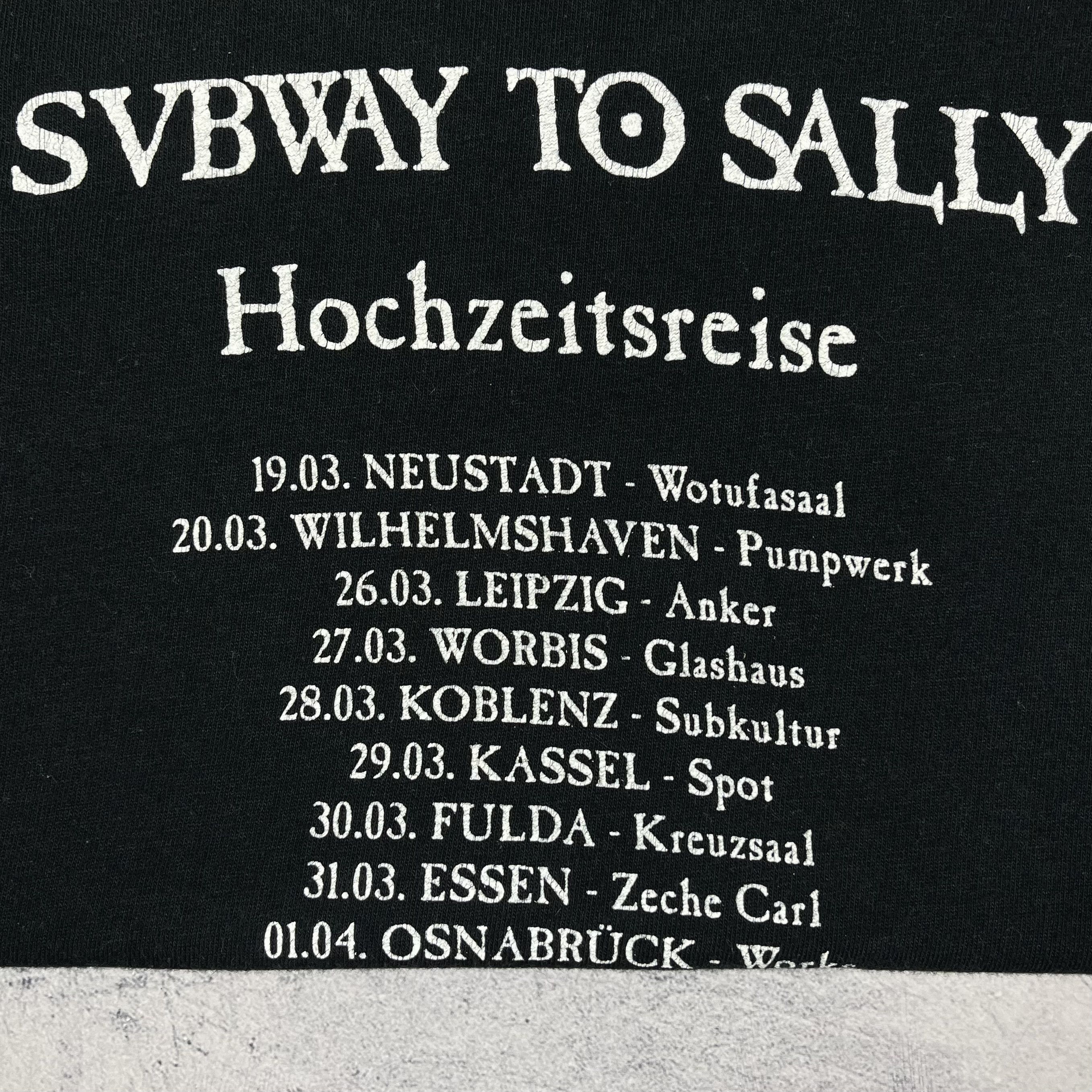 Band Tees Vintage Subway To Sally Tour Rock Band T Shirt 1990’s Size US XL / EU 56 / 4 - 18 Thumbnail