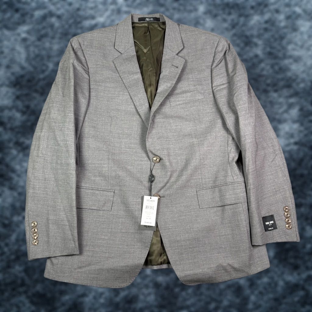 Todd Snyder Todd Snyder Trop Wool Suit Jacket Mens 40S Charcoal Gray Sutton Fit Italy NEW Size 40R - 1 Thumbnail