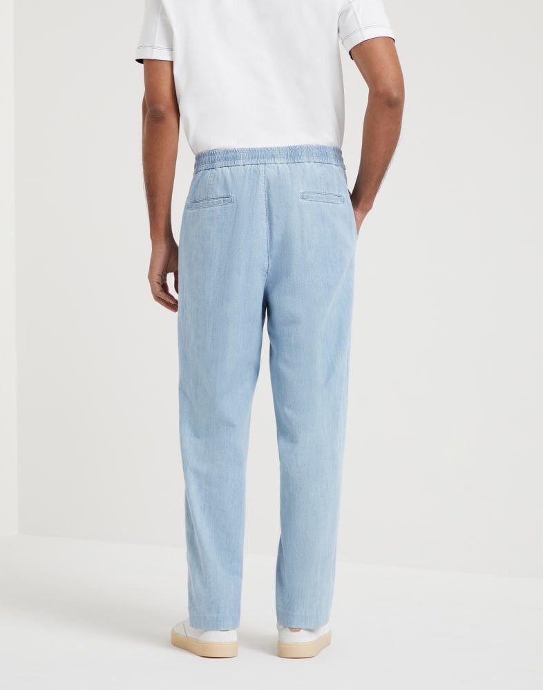 Brunello Cucinelli o1w1db10825 Denim Pants in Light Blue Size US 34 / EU 50 - 3 Thumbnail