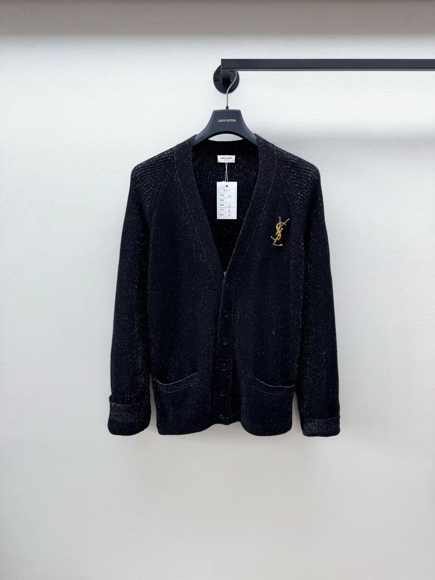 Saint Laurent Paris SLP Starry knit cardigan XXL Size XXL / US 16-18 / IT 52-54 - 1 Thumbnail