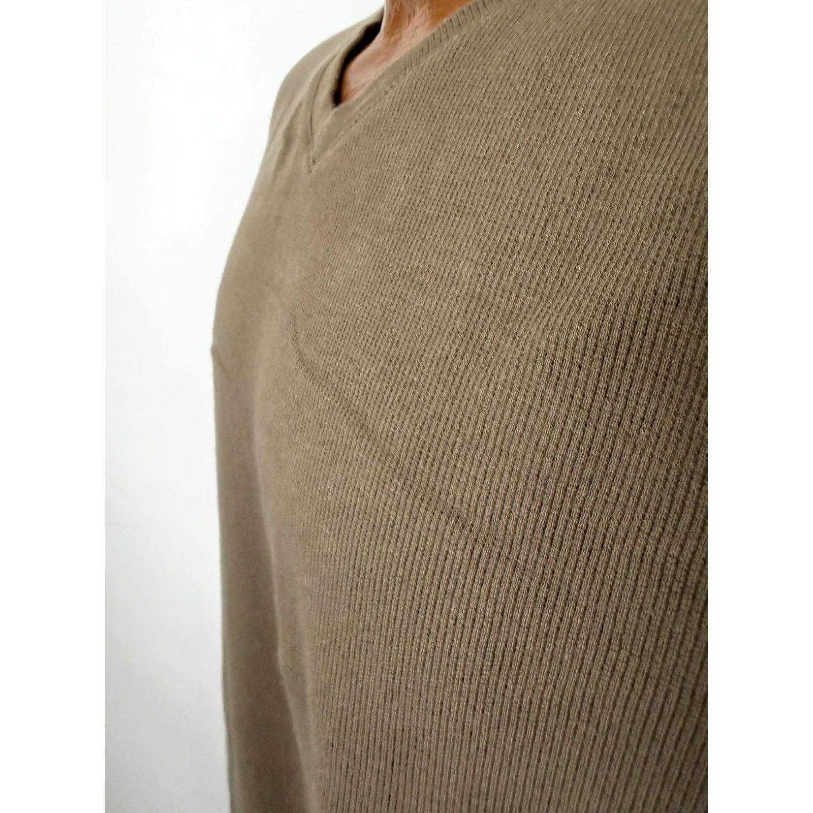 Vintage Brandini T-Shirt Men 2XL Tall V-Neck Short Sleeve Vintage Style Cotton Spandex Brown 90s Hipster Y2K Casual Shirt Mens Size US XXL / EU 58 / 5 - 5 Thumbnail