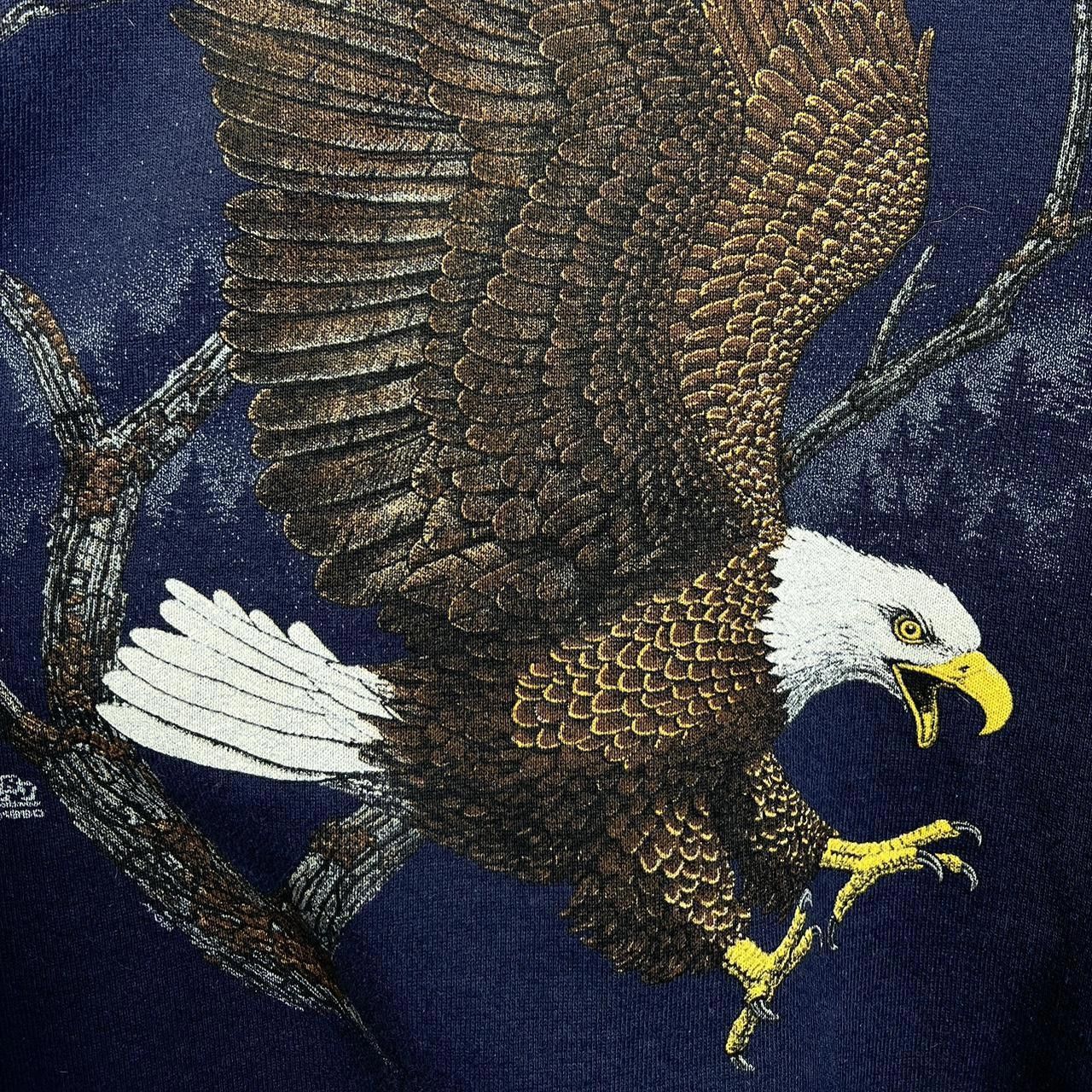 Jerzees Vintage Jerzees Eagle Graphic Sweatshirt 90s USA Size US XL / EU 56 / 4 - 3 Thumbnail