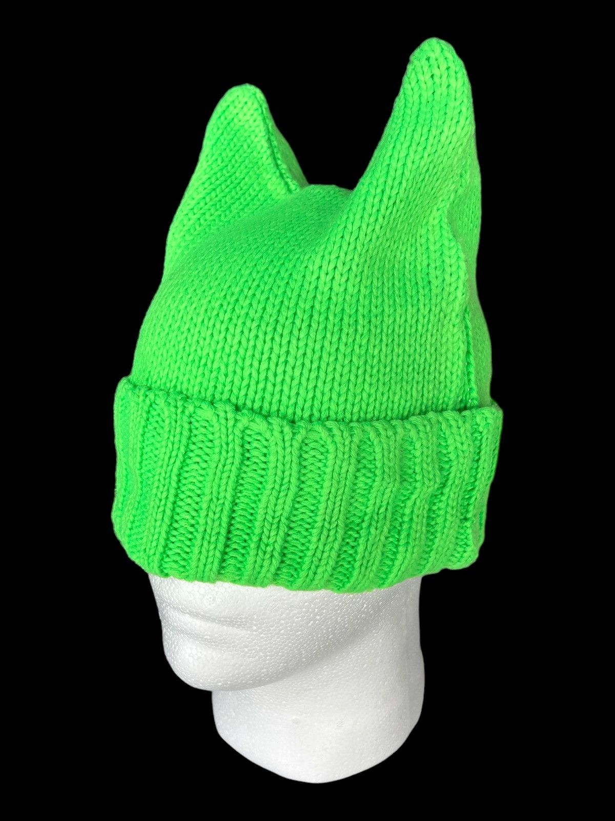 Japanese Brand × Kapital × Vintage ☠️ DEVIL HORN knitt Japanese style Beanie Hats ☠️ Size ONE SIZE - 1 Thumbnail
