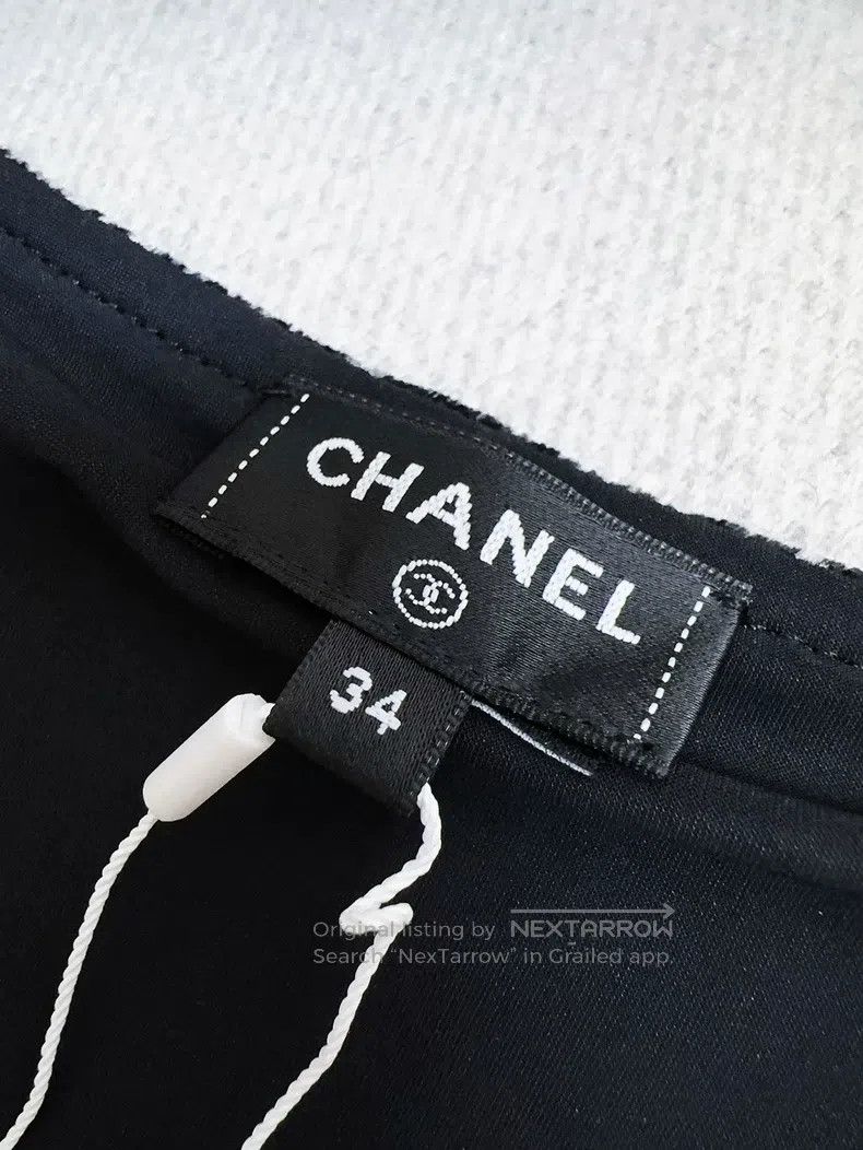 Chanel Chanel 24B velvet retro burnt flower velvet short-sleeved Size XXS / US 00 / IT 34 - 4 Thumbnail
