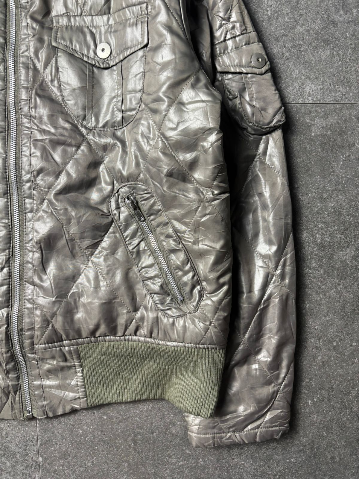 Japanese Brand 2000s Duralumin Military Multipocket Riders Fur Jacket Size US L / EU 52-54 / 3 - 4 Thumbnail