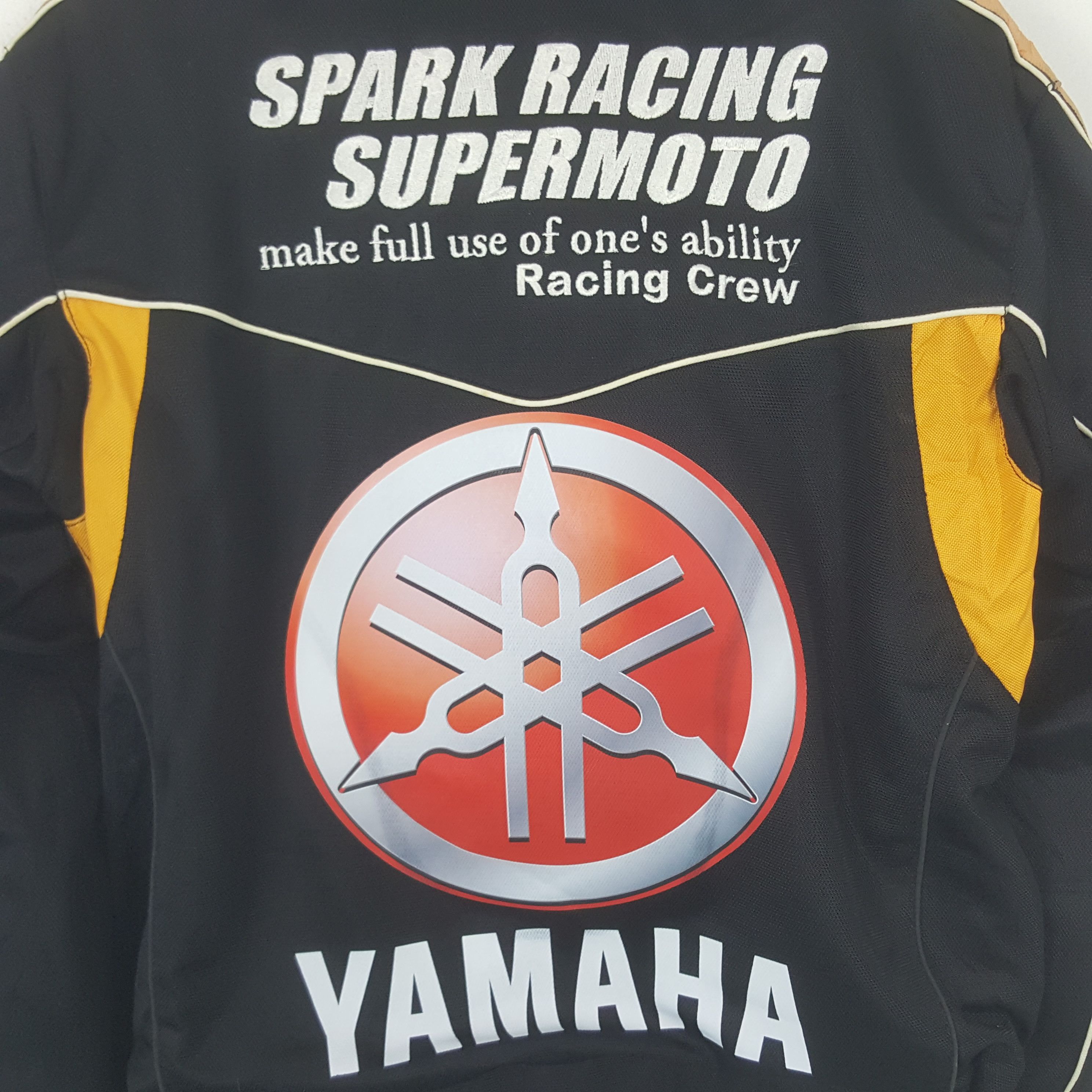 Japanese Brand Vintage Spark Racing Supermoto Yamaha Bikers Jacket 33 Size US M / EU 48-50 / 2 - 2 Thumbnail