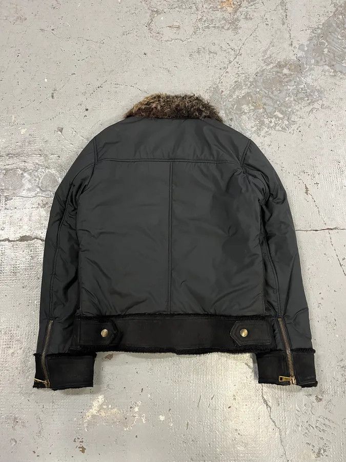 Dolce & Gabbana 2000s Dolce & Gabbana Hybrid Nylon Suede Black Jacket Size US XS / EU 42 / 0 - 7 Thumbnail