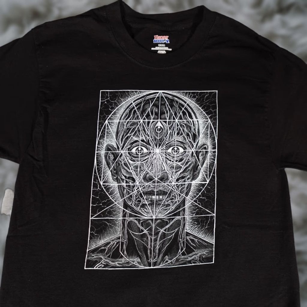 Hanes VINTAGE Hanes Art T-Shirt Men S Crewneck Short Sleeve Black 2010s Graphic Print Size US S / EU 44-46 / 1 - 1 Thumbnail