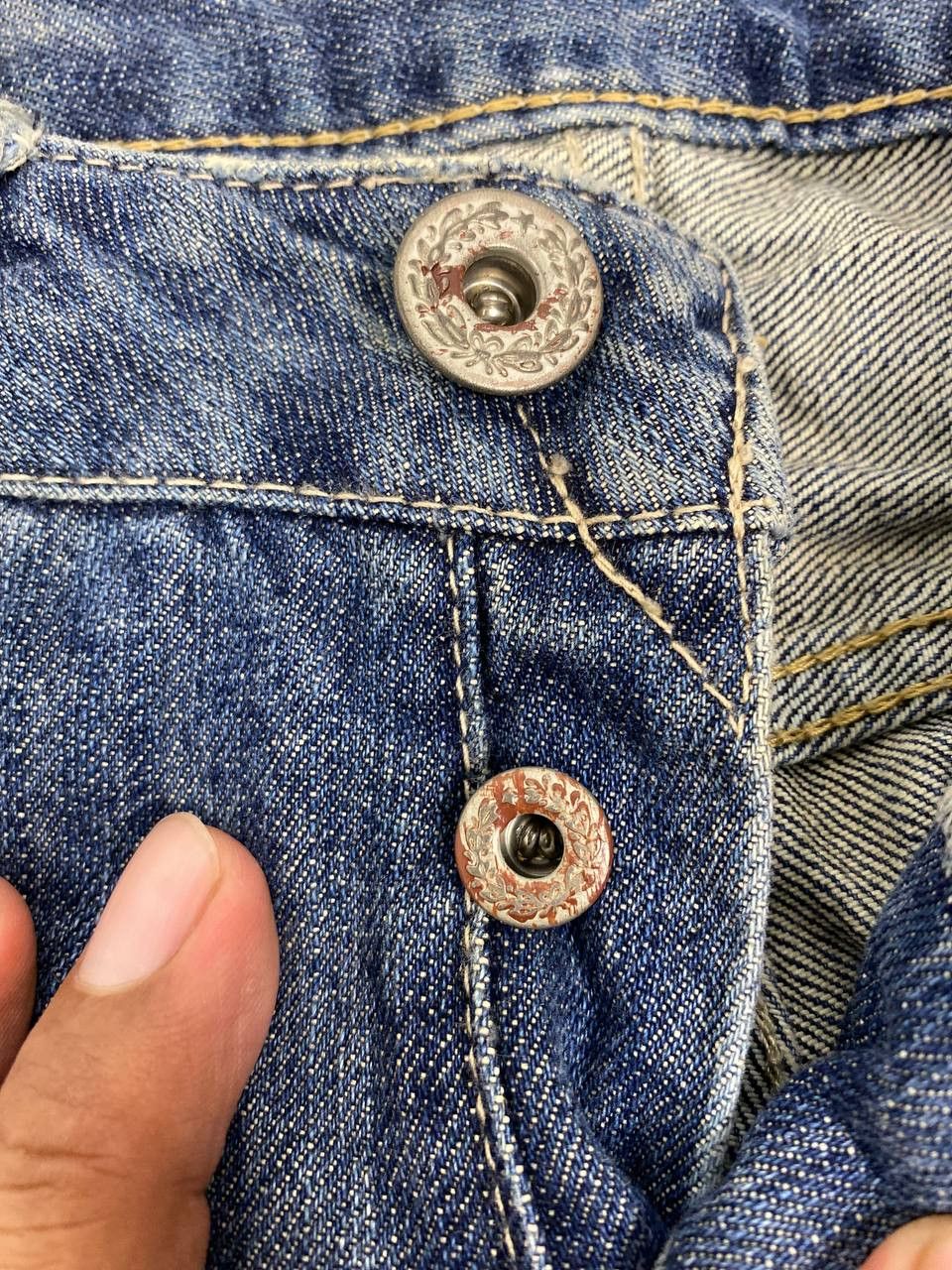 Japanese Brand vintage japanese brands distressed patchwork denim Size 30" / US 8 / IT 44 - 12 Thumbnail