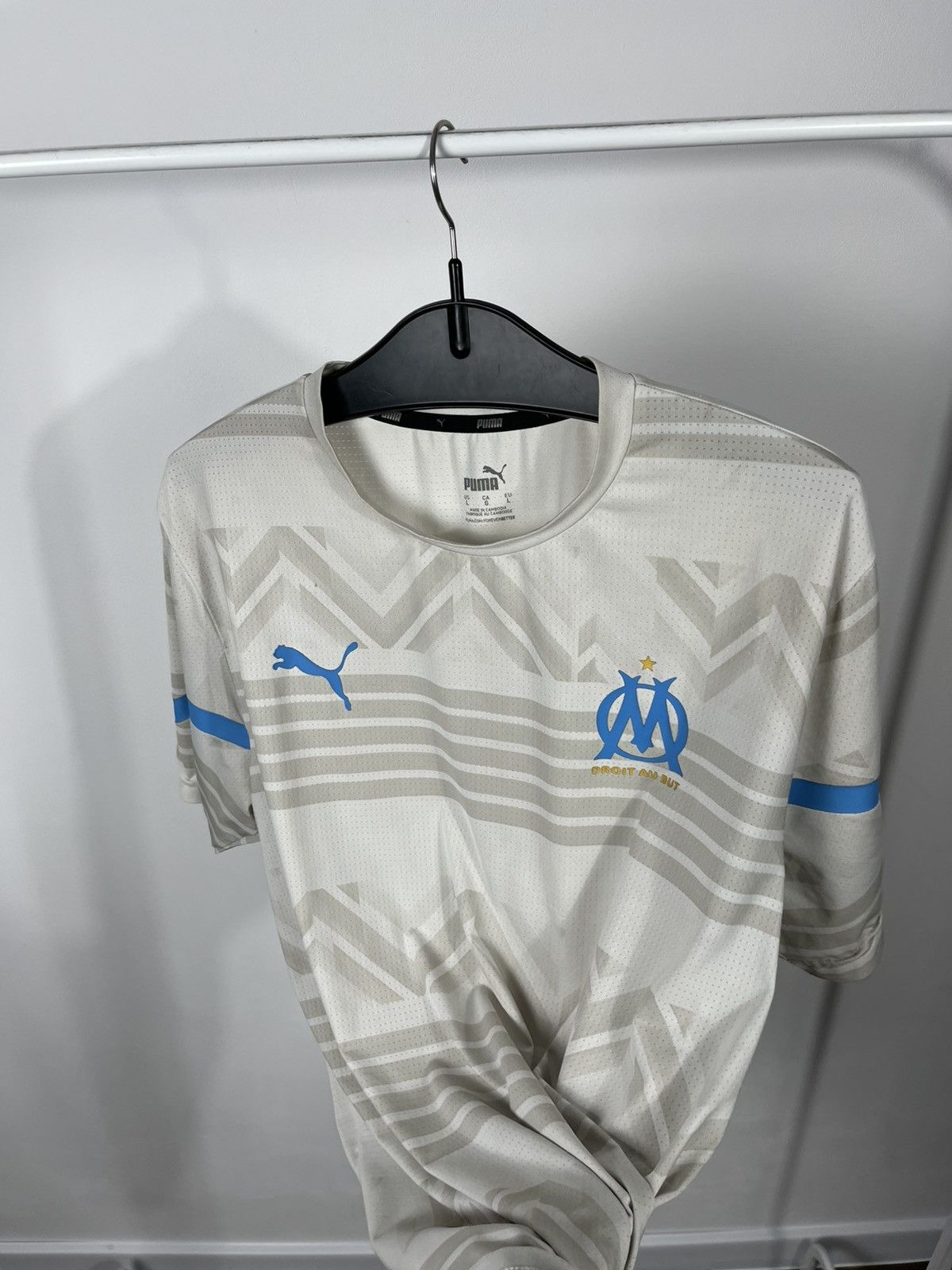 Puma Puma Olympique Marseille DryCell Jersey Beige Blue Size L Size US L / EU 52-54 / 3 - 12 Thumbnail