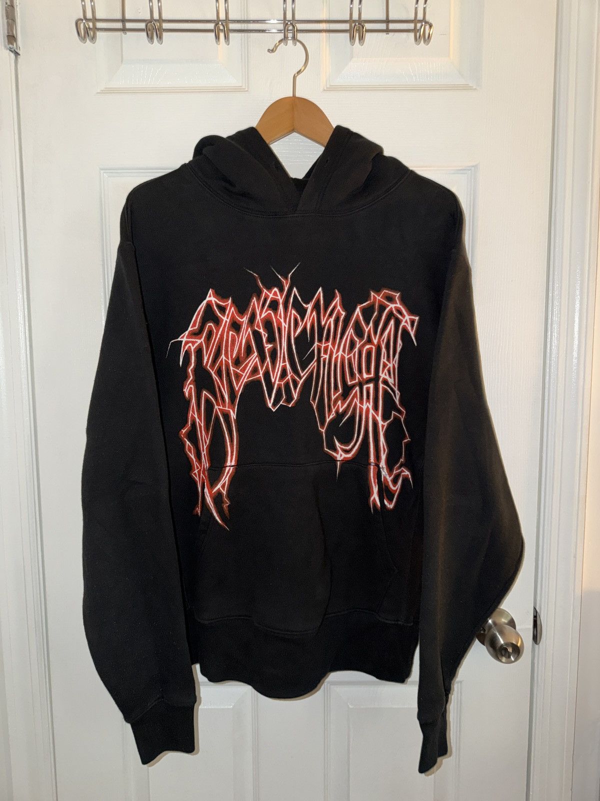 Revenge Revenge Red Lightning Logo Hoodie Size US M / EU 48-50 / 2 - 1 Thumbnail