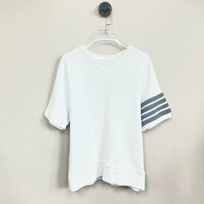 Thom Browne Thom Browne White Tee Shirt for Women 0089 Size S / US 4 / IT 40 - 1 Thumbnail