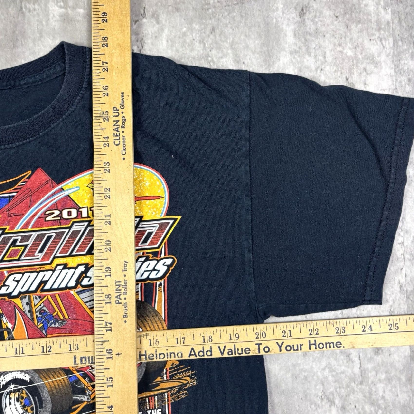 Vintage VINTAGE Sprint Car Racing T Shirt Black L Men Shirt 90s Retro Sports Graphic Print Crew Neck Short Sleeve Size US L / EU 52-54 / 3 - 5 Thumbnail