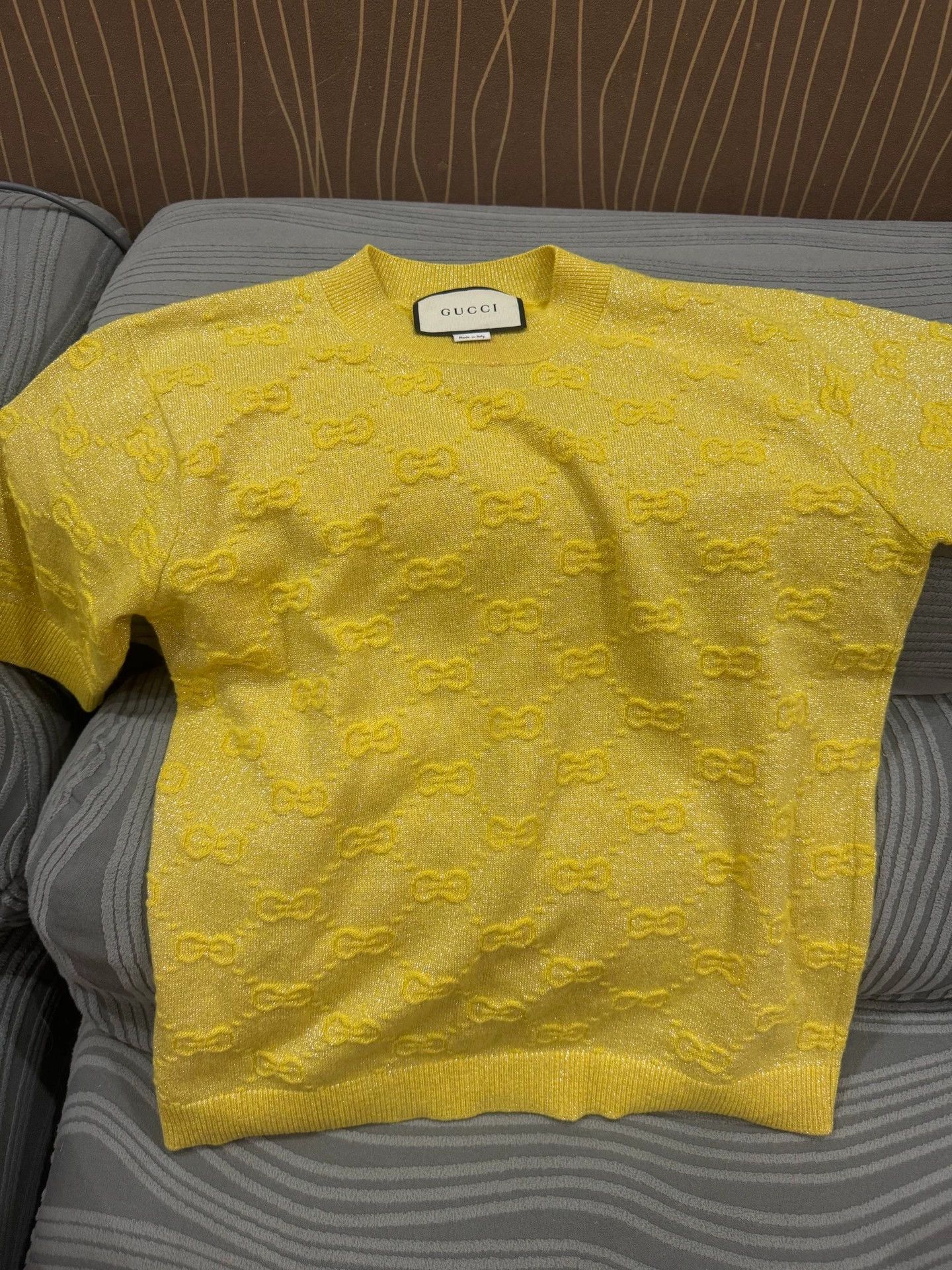 Gucci Gucci GG Monogram Wool Knit Short Sleeve 99%New Size XS / US 0-2 / IT 36-38 - 1 Thumbnail