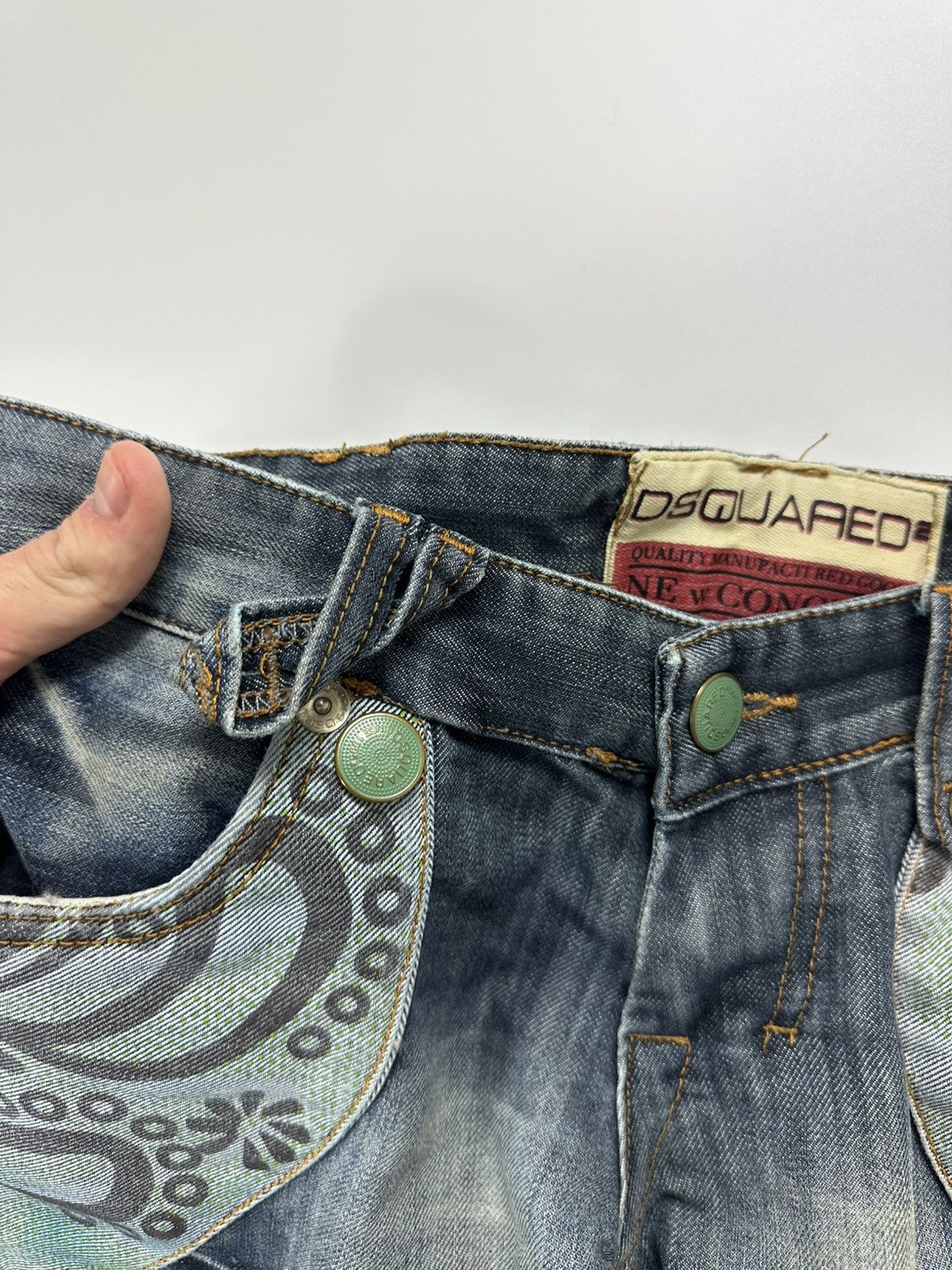 Dsquared2 Dsquared2 Cargo Multipocket Baggy Jeans 28 Size Y2K Fit Size 28" / US 6 / IT 42 - 11 Thumbnail