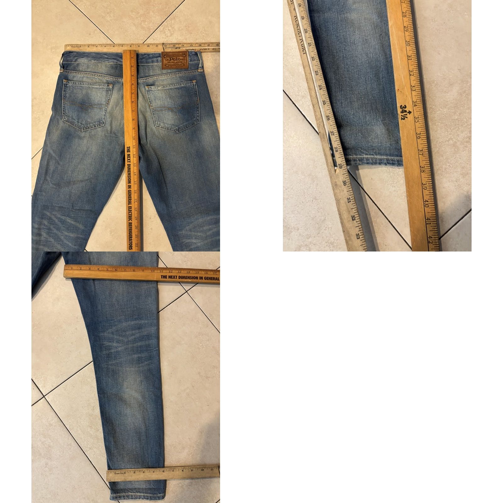 Polo Ralph Lauren Polo Ralph Lauren Jeans Womens 28 Blue Denim Astor Boyfriend Distressed Ripped Jeans Size 28" / US 6 / IT 42 - 8 Thumbnail