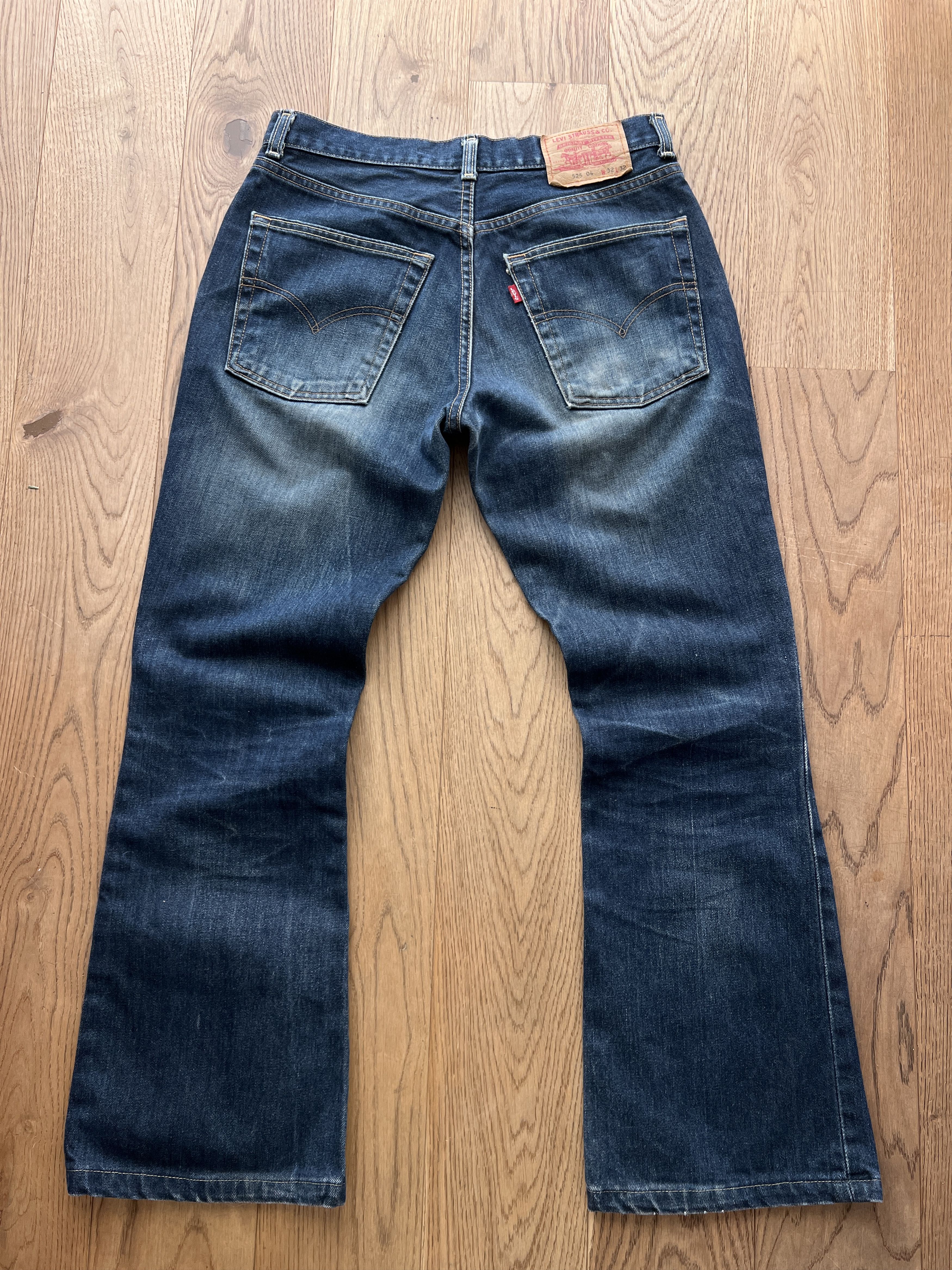 Levi's Vintage Clothing Levis 525 Flared boot cut VTG 00s Retro washed fabric denim Size US 30 / EU 46 - 5 Thumbnail