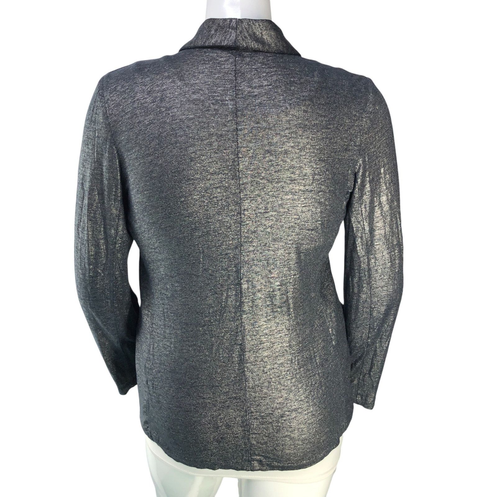 MAJESTIC FILATURES Majestic Filatures Sz 4 (XL) Blazer Open Front Linen Stretch Size L / US 10 / IT 46 - 7 Thumbnail