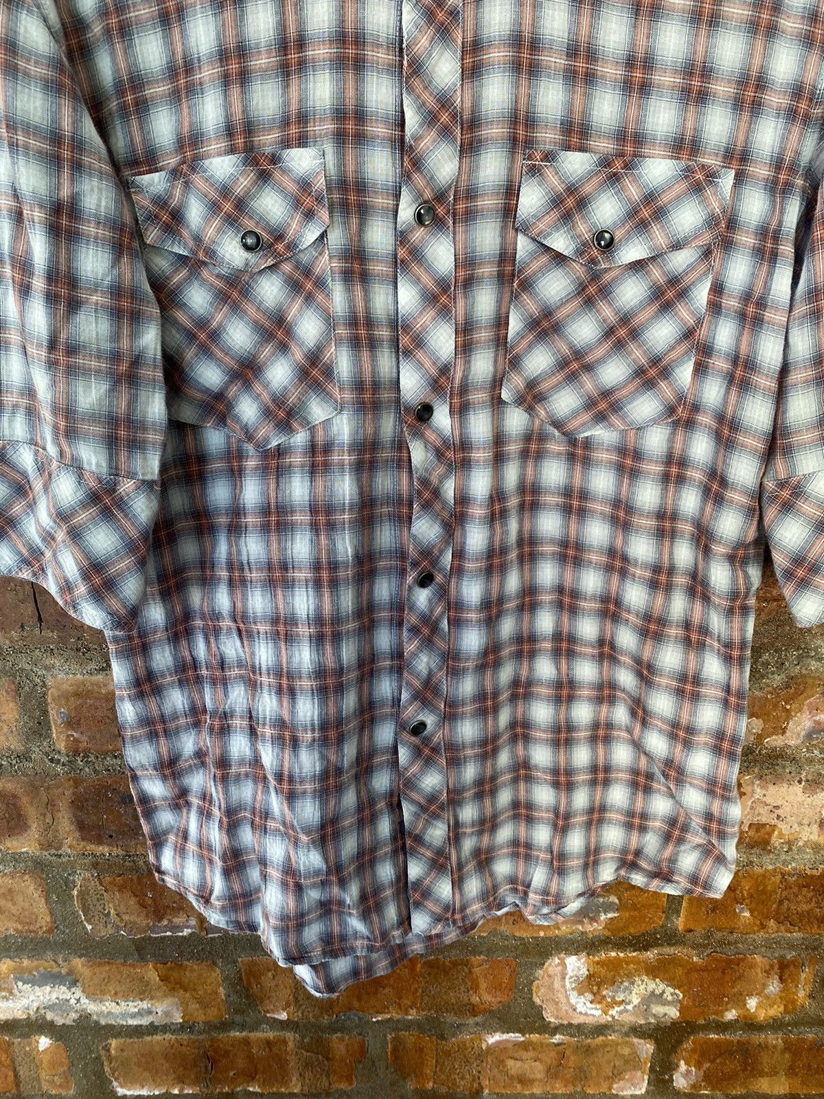 Japanese Brand × Obelisk × Schlussel 🔥Shadow Flannel 3/4 sleeve Size US L / EU 52-54 / 3 - 4 Thumbnail