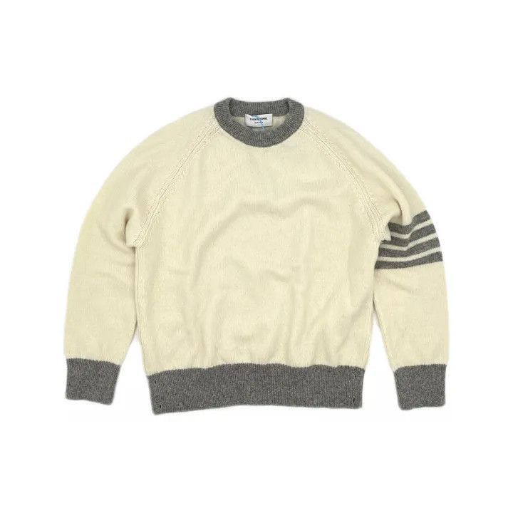 Thom Browne Thom Browne Classic Striped Wool Knit Sweater -2507 Size US M / EU 48-50 / 2 - 2 Thumbnail