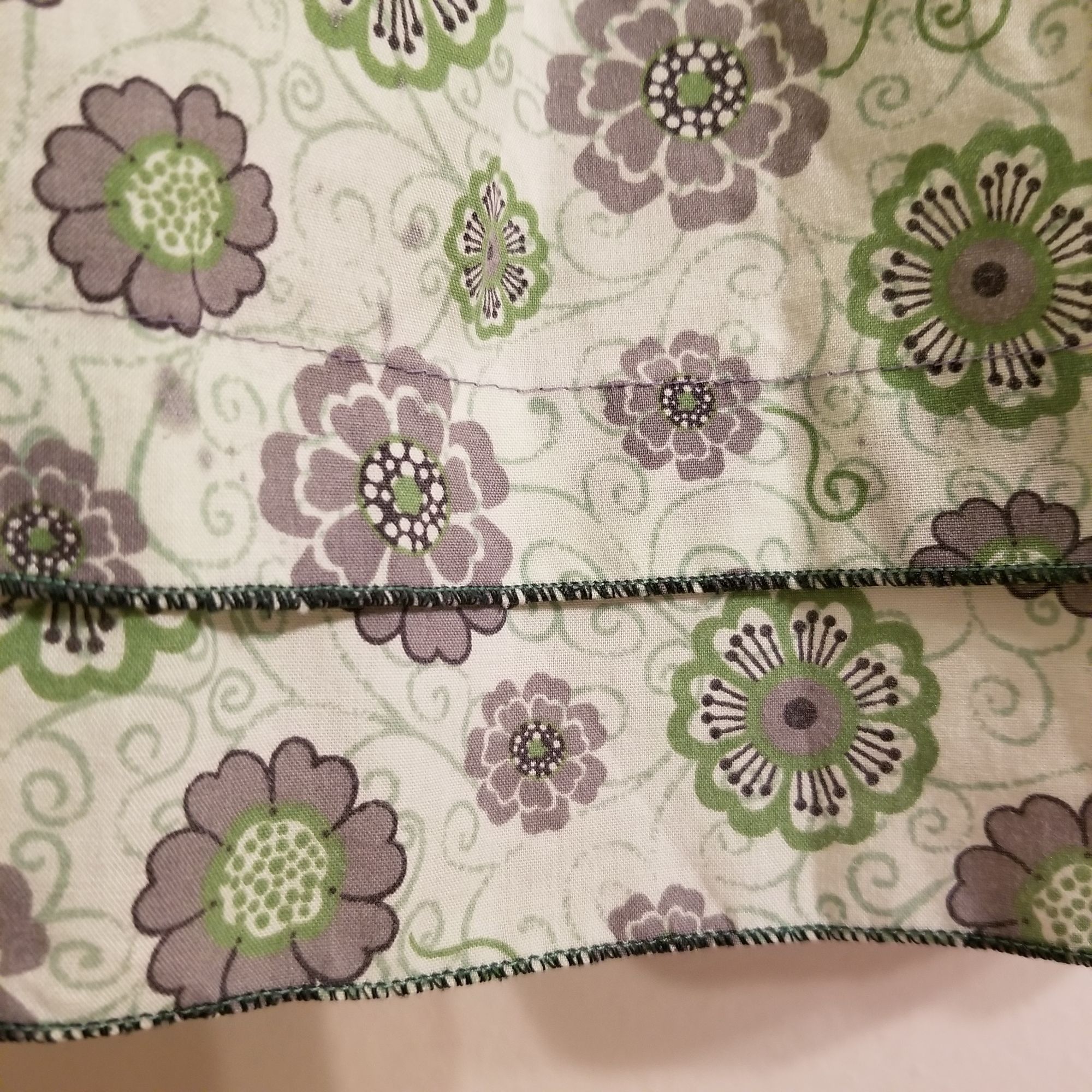 Other Homemade XS Green Floral Dress Pleated A Line Maxi Modest Co Size XS / US 0-2 / IT 36-38 - 6 Thumbnail